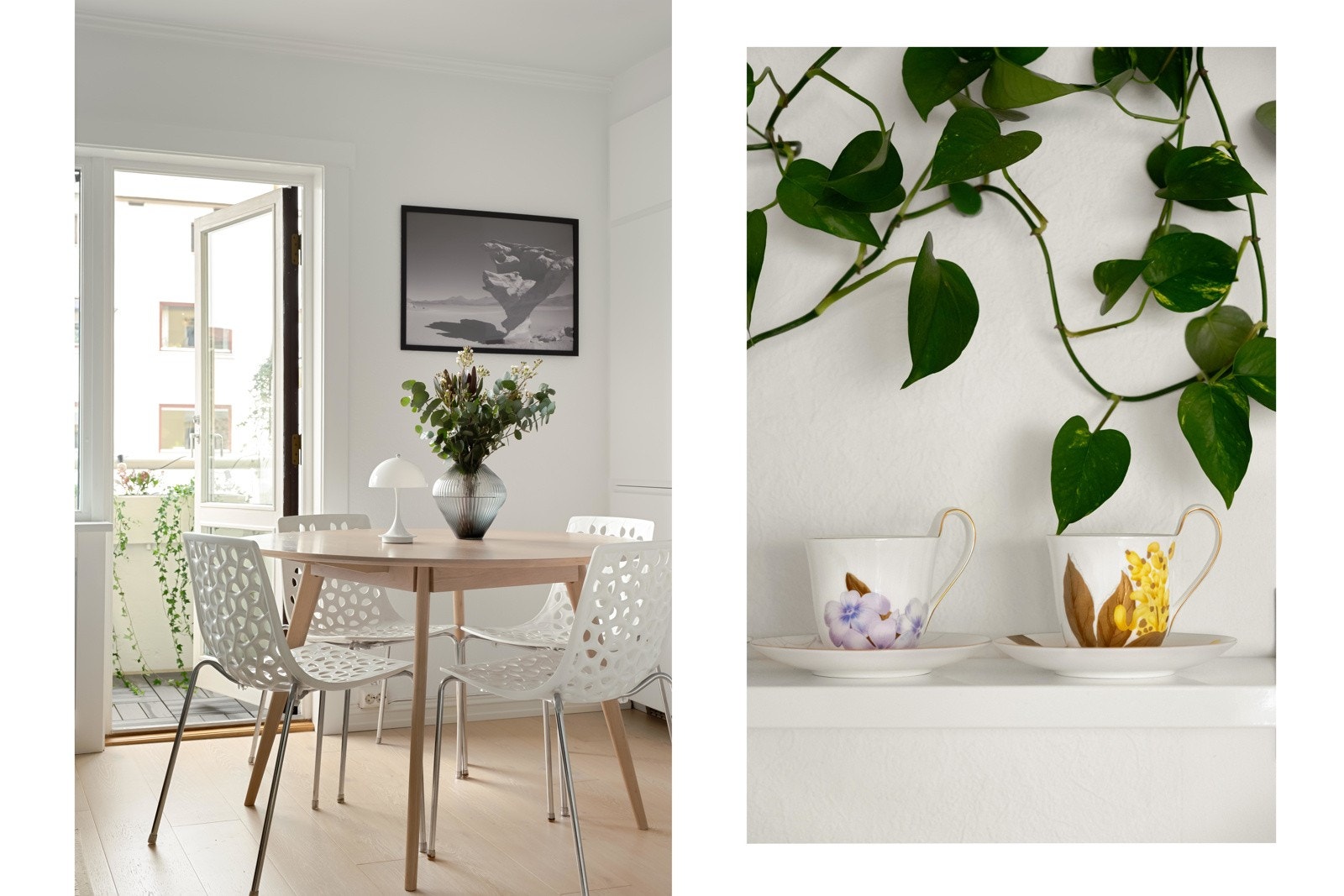 I tilknytning til kjøkkenet er det naturlig plass til et spisebord. Galleribilde