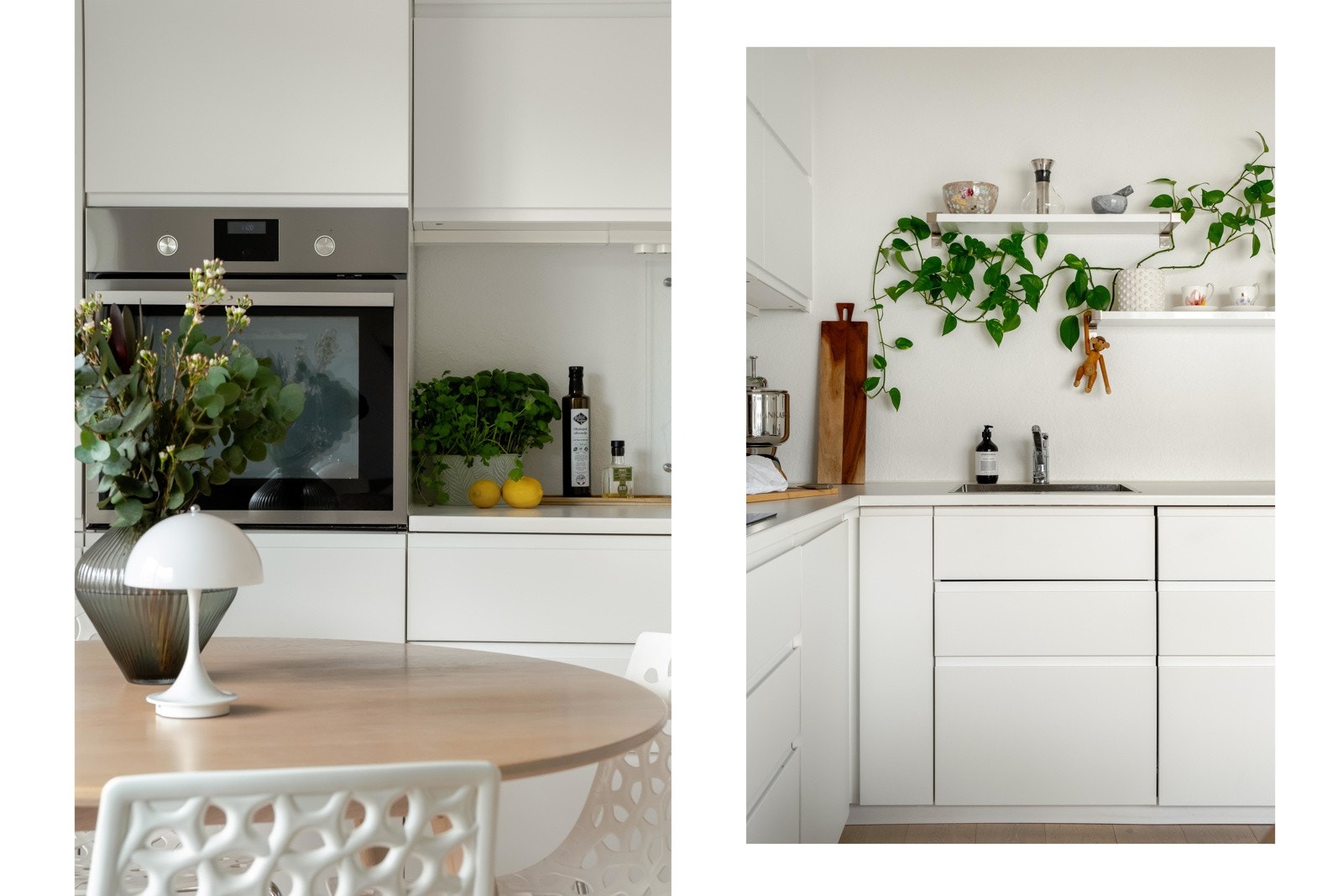 Det er innholdsrikt med god benkeplass og generøse lagringsmuligheter i skuffer og skap. Galleribilde