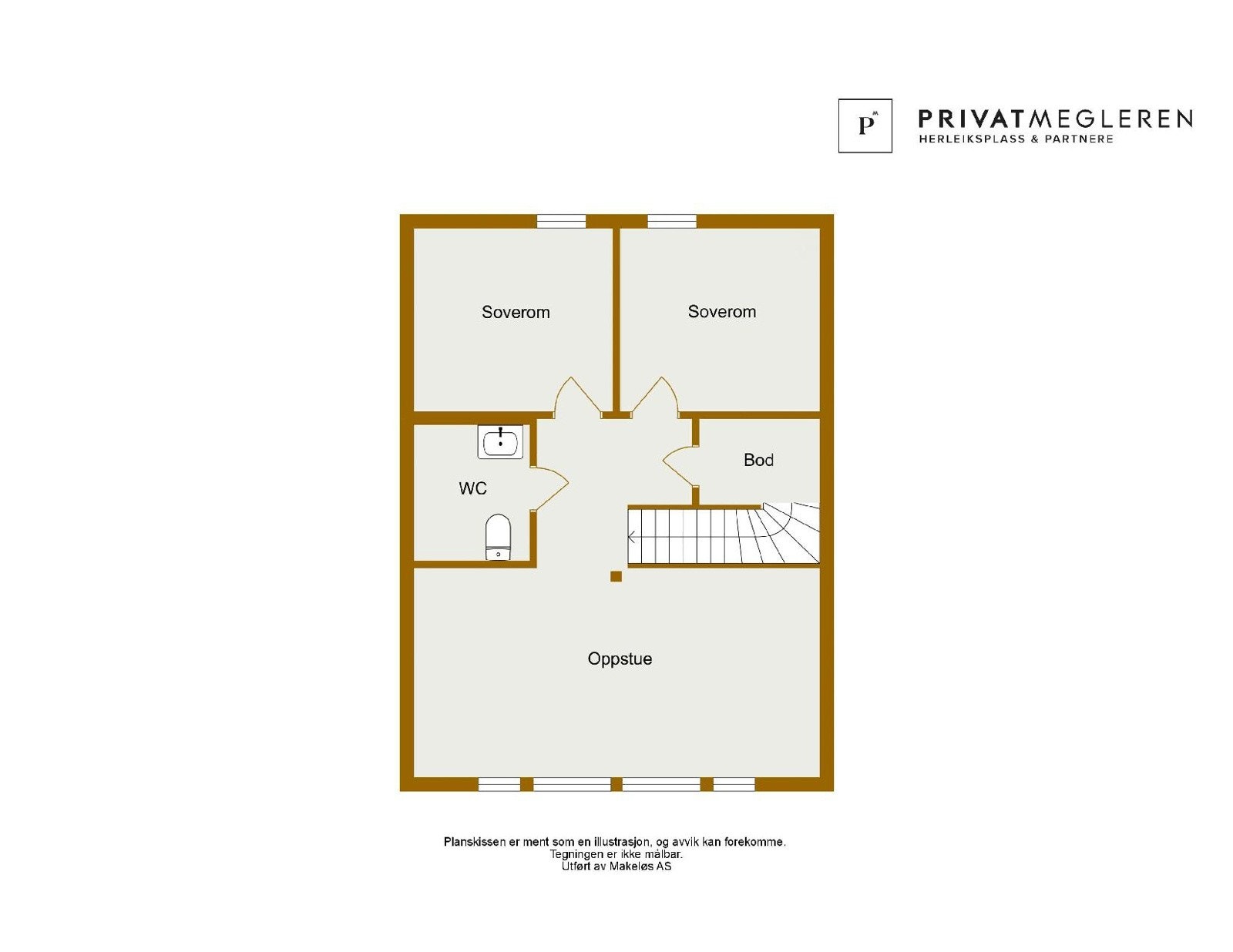 Plantegning 2. etg Galleribilde