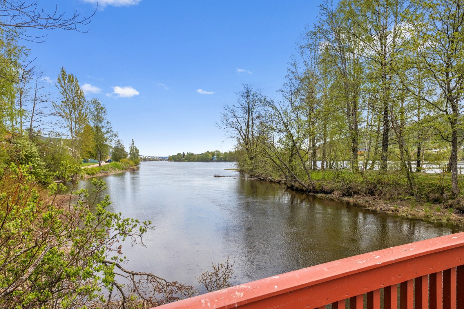 Idyllisk og fredelige omgivelser like ved elvebredden Galleribilde