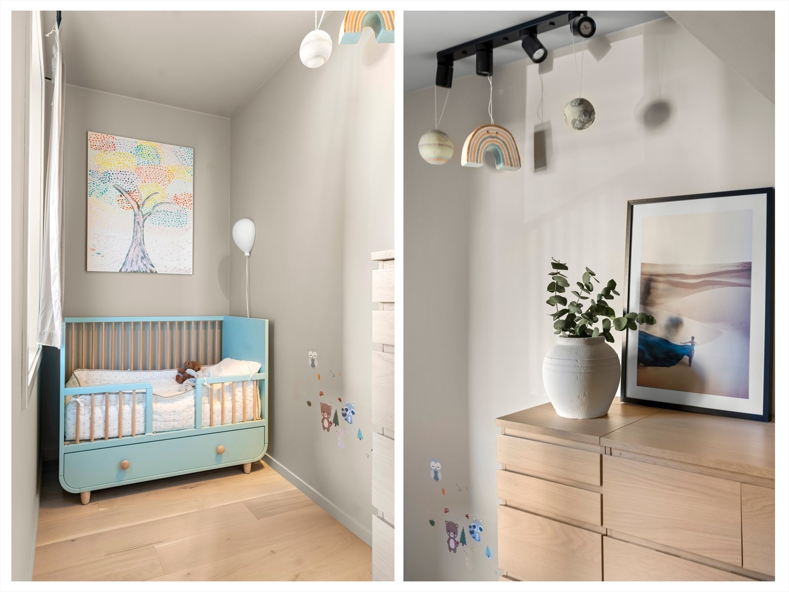 Soverom 3 egner seg ypperlig som barnerom. Her har du vindu ut mot balkongen. Galleribilde