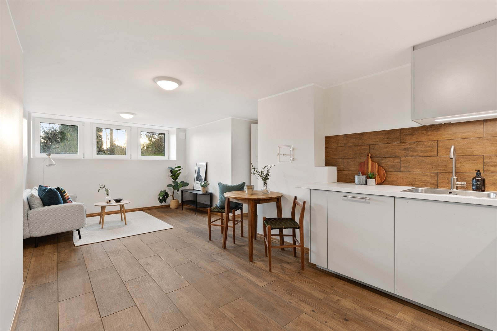 Her har du også plass til et spisebord. Galleribilde