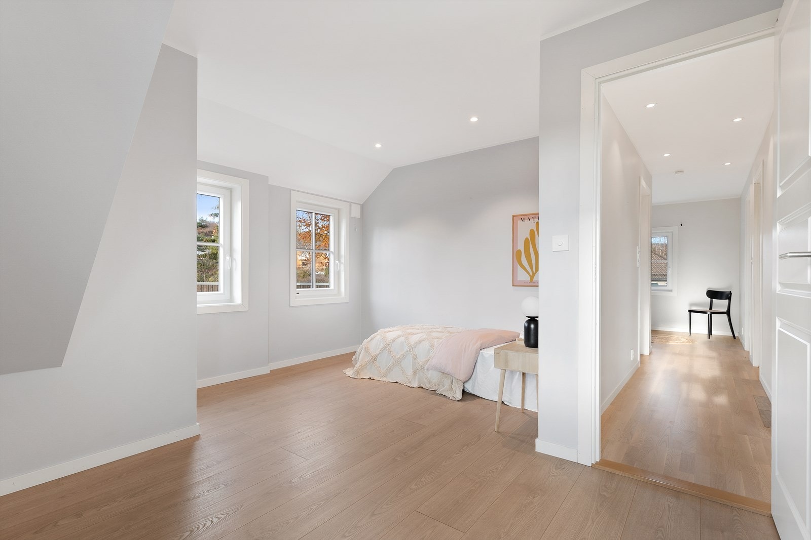 Innerst i gangen kommer du til dette hyggelige soverommet. Galleribilde