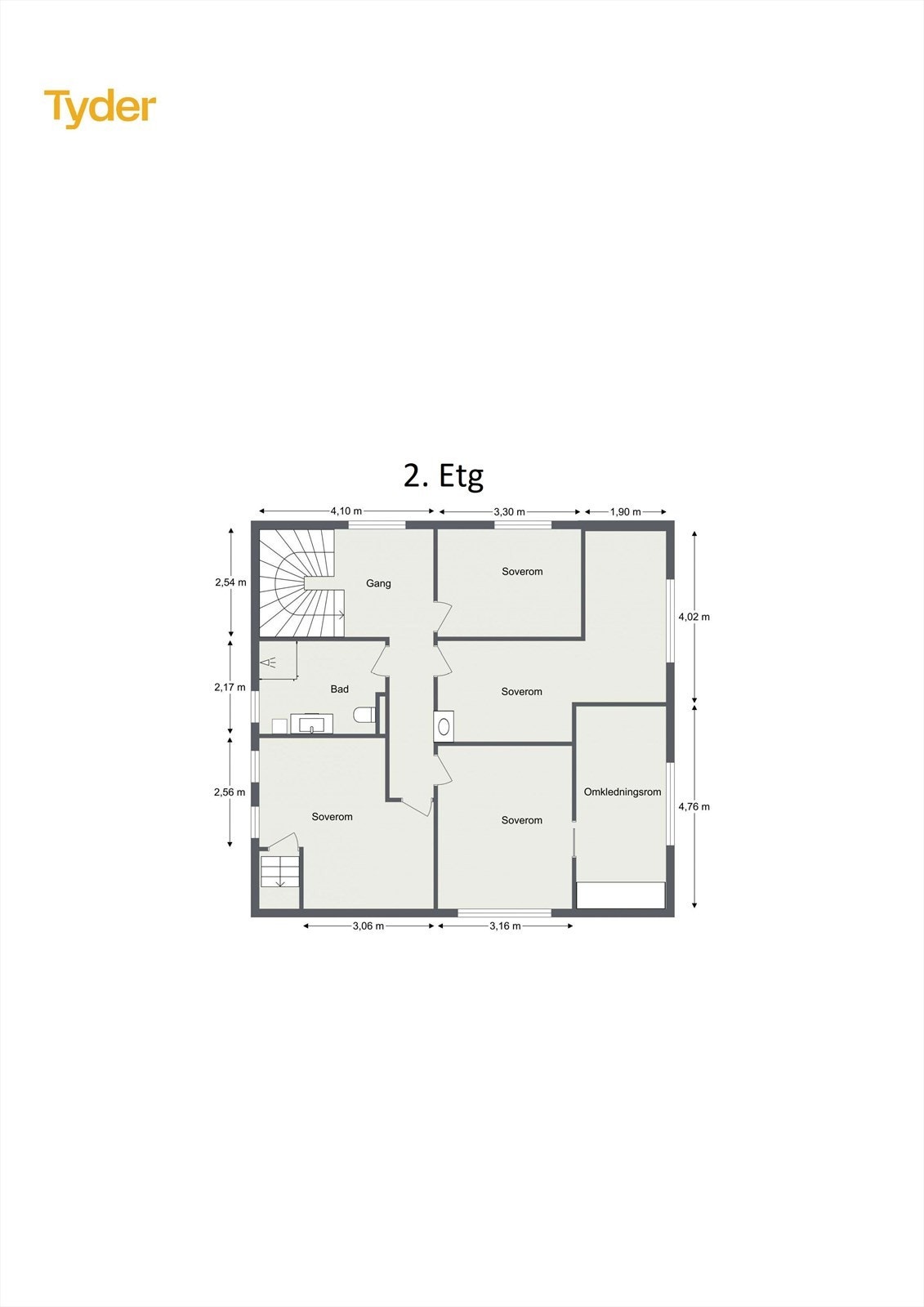 Plantegning 2. etasje Galleribilde