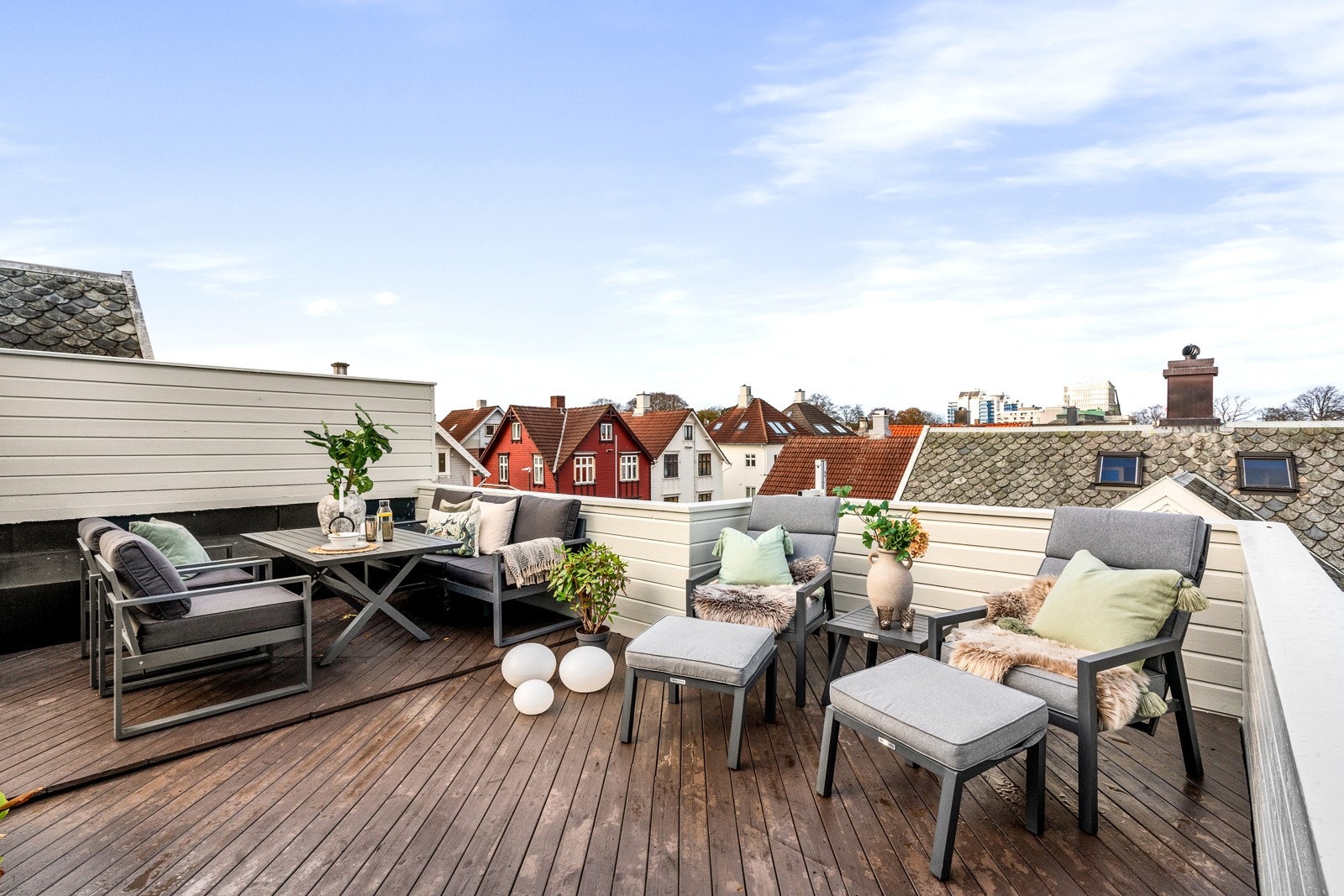 Privat takterrasse Galleribilde