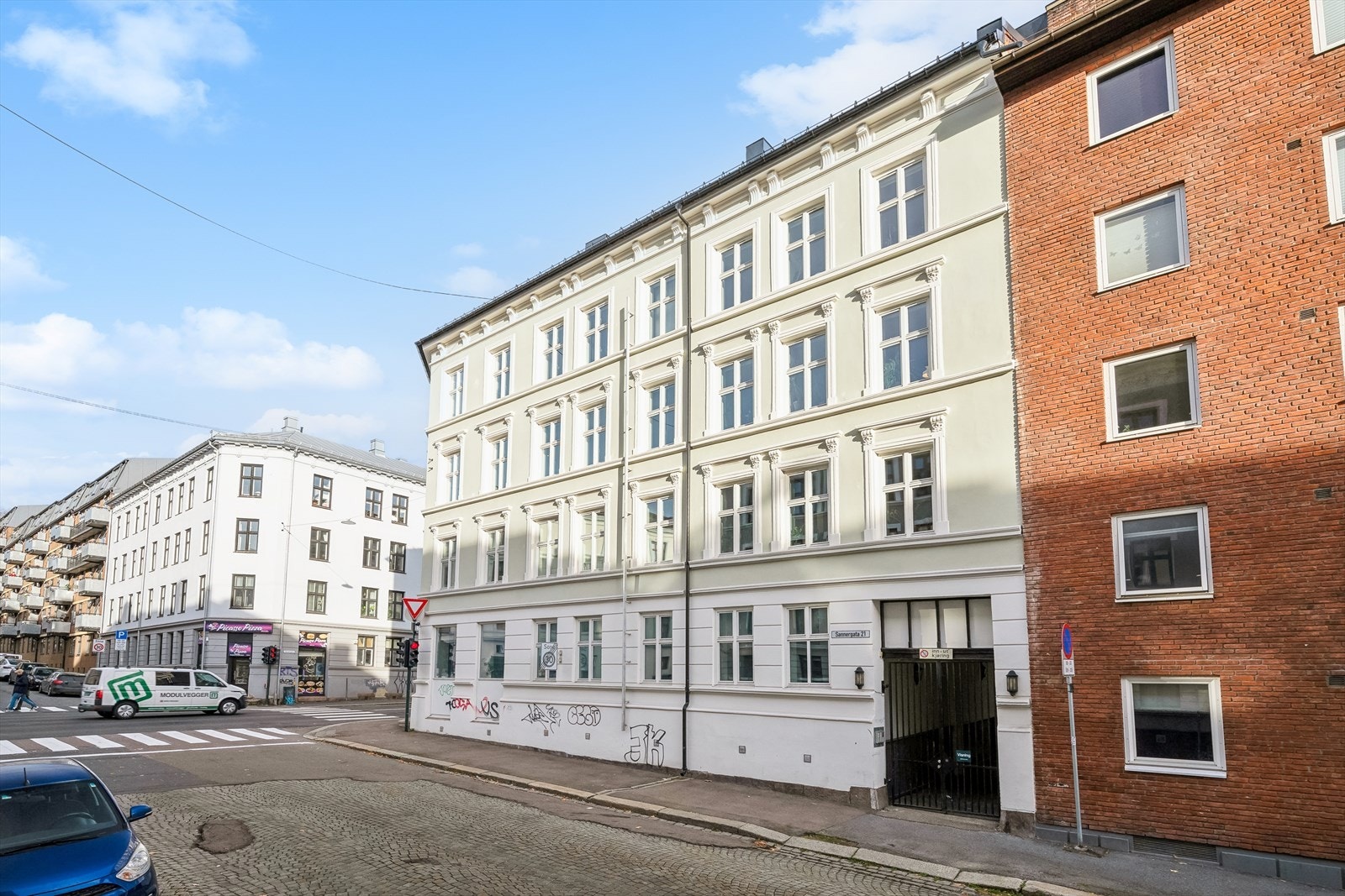 Sannergata 21 har inngang fra Christies gate Galleribilde