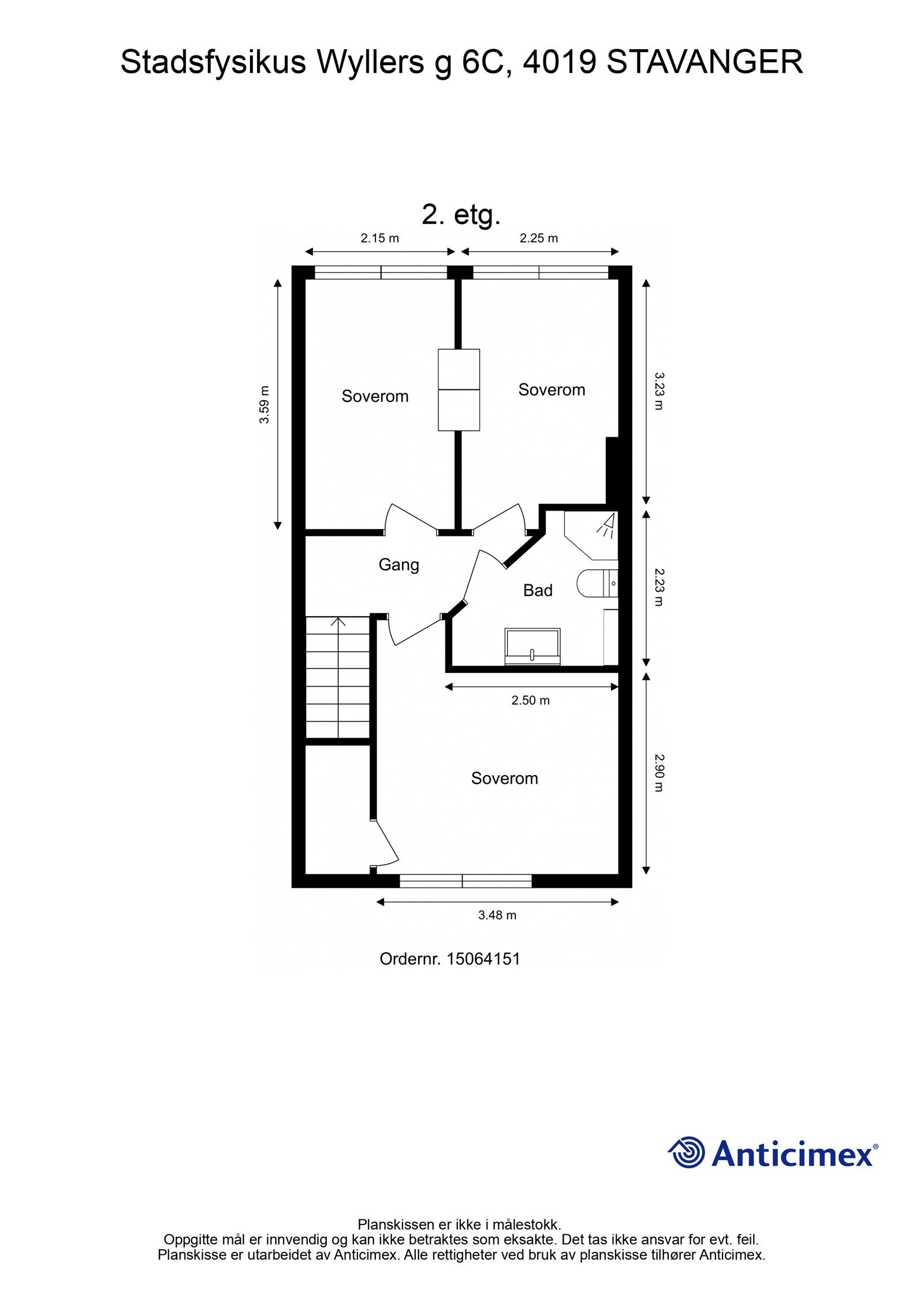 Planskisse 2. etasje Galleribilde