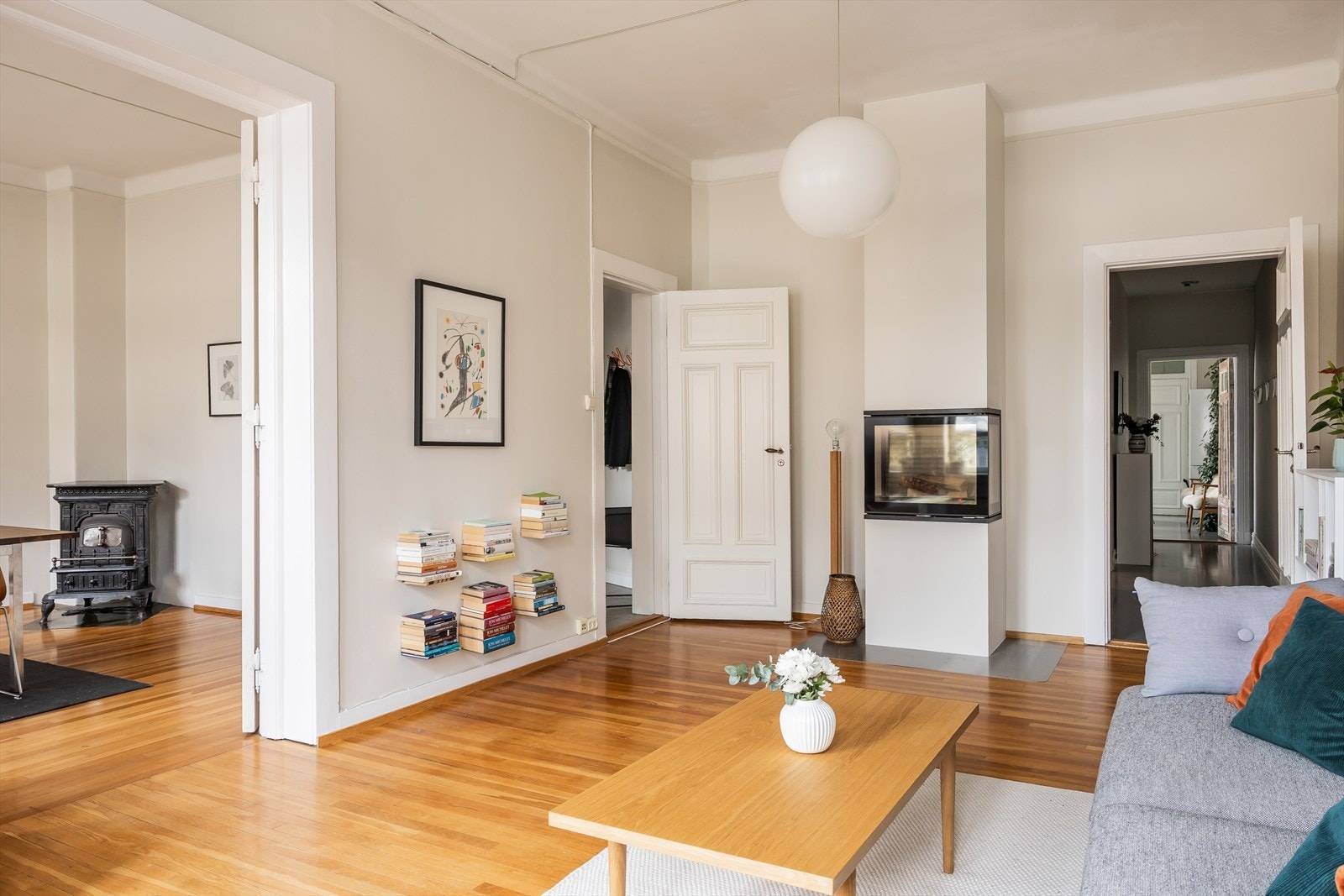 Originalt tregulv i stuene. Galleribilde