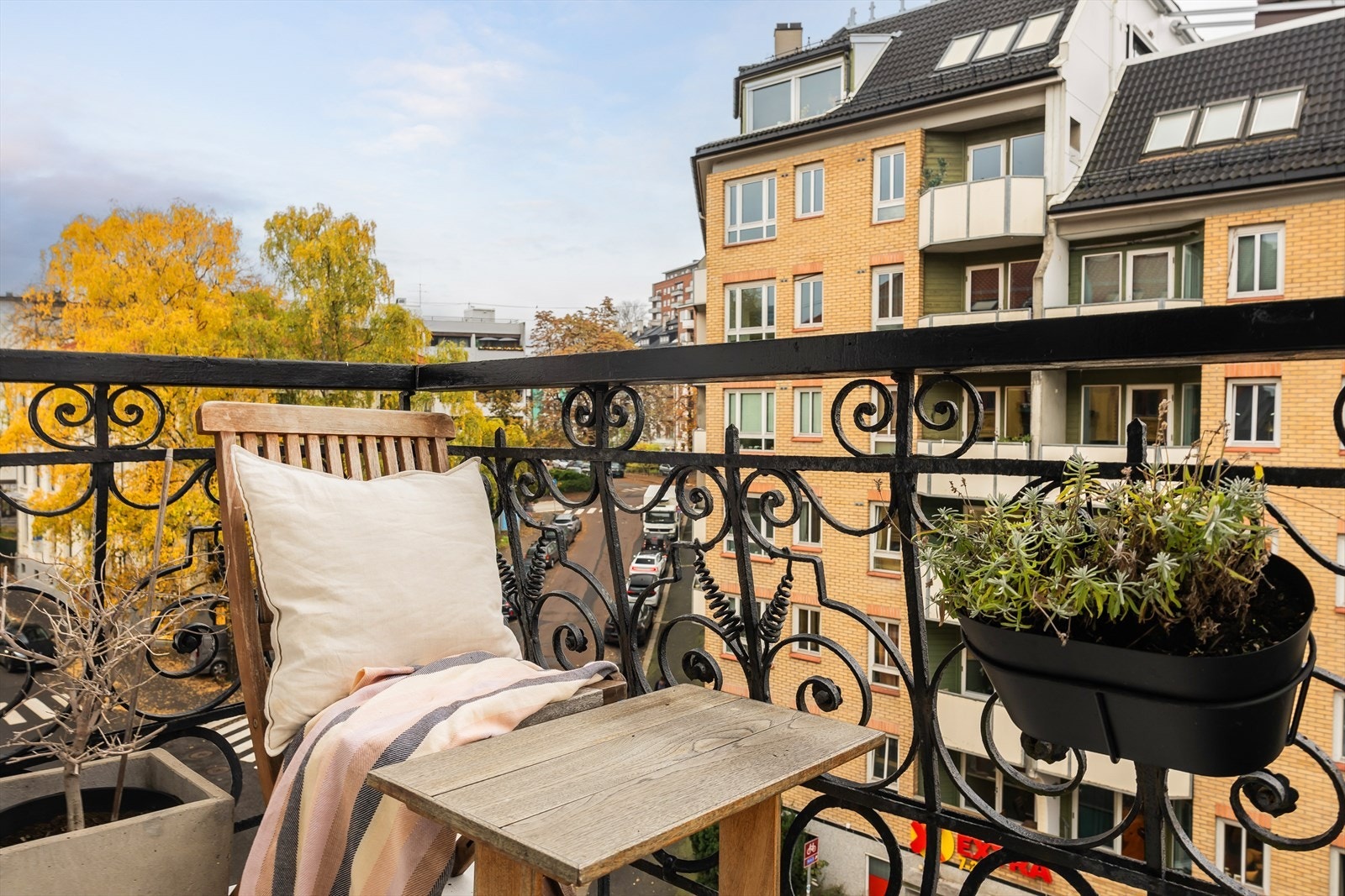 Her kan man nyte utsikten over det fasjonable nabolaget. Galleribilde