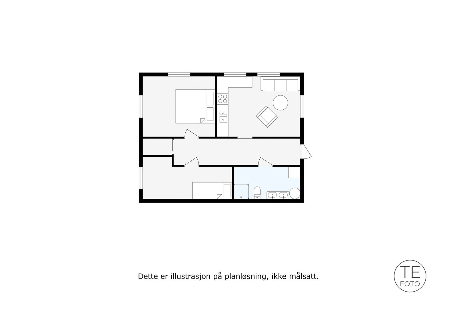 Plantegning underetasje Galleribilde