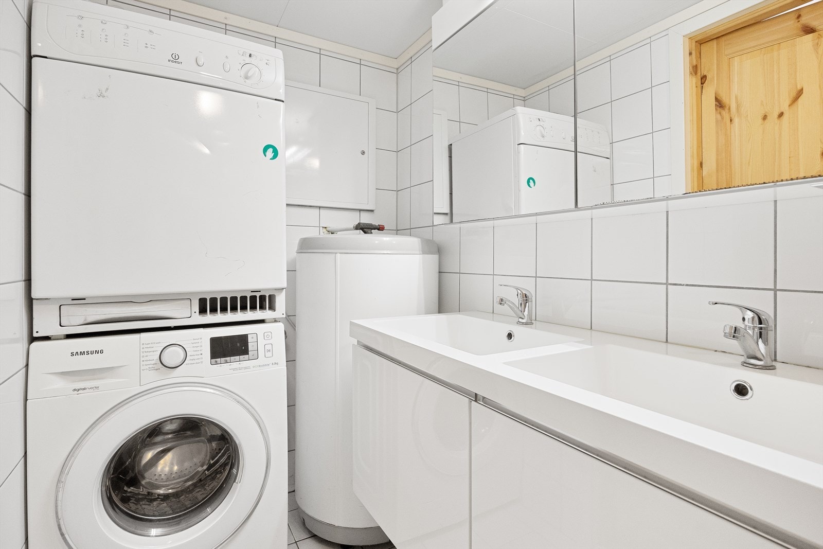 Her er det også lagt opp til opplegg for vaskemaskin. Galleribilde