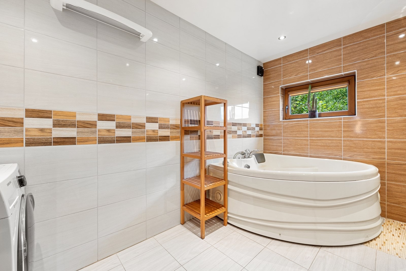 Her er det opplegg for vaskemaskin. Galleribilde