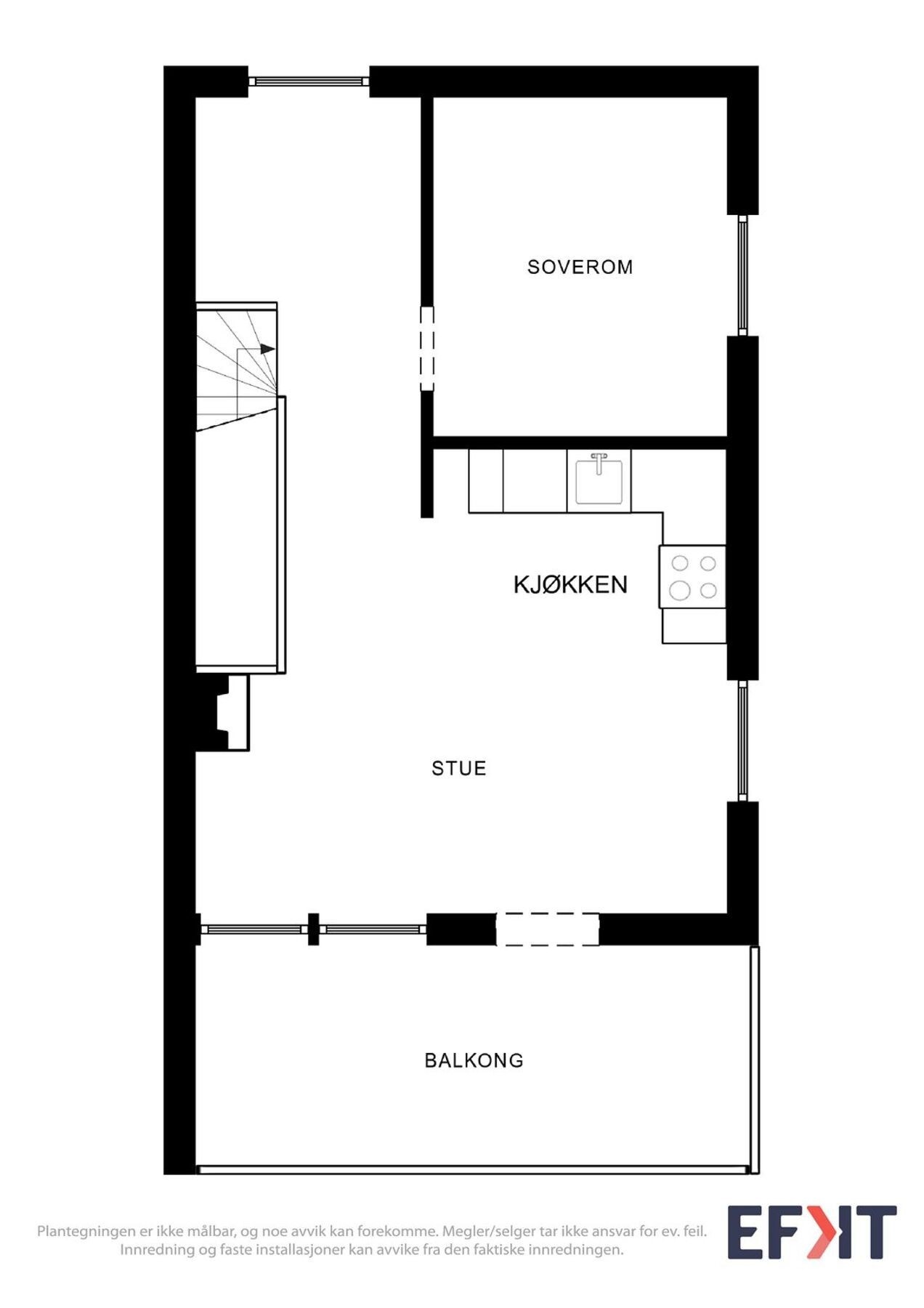 Plantegning 2. etasje - Elias Blix vei 130 Galleribilde