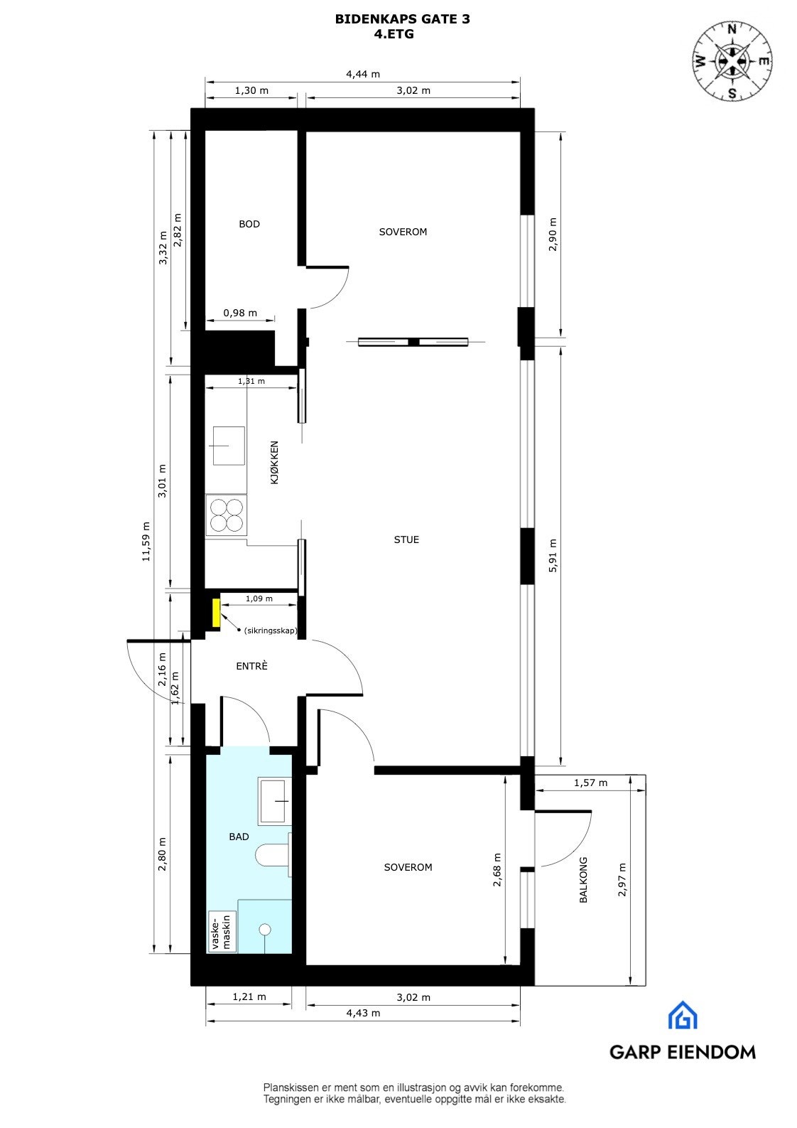 Plantegning Galleribilde