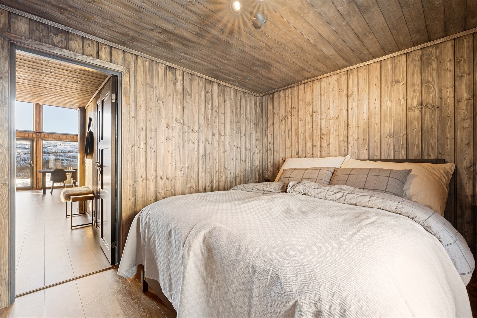 Hytten har to totalt 4 soverom Galleribilde