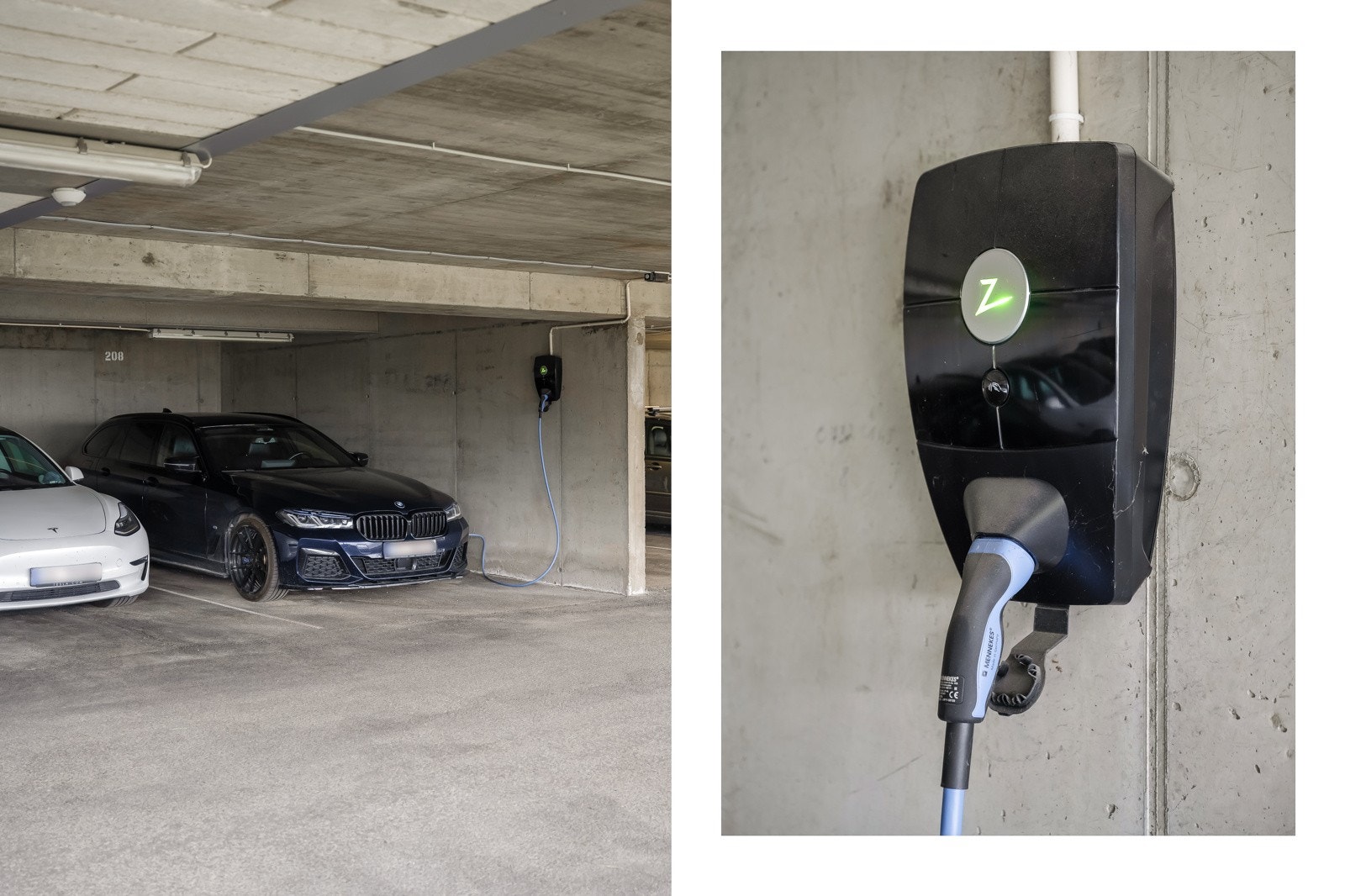 Tilhørende plass i parkeringsanlegg under tak. Galleribilde