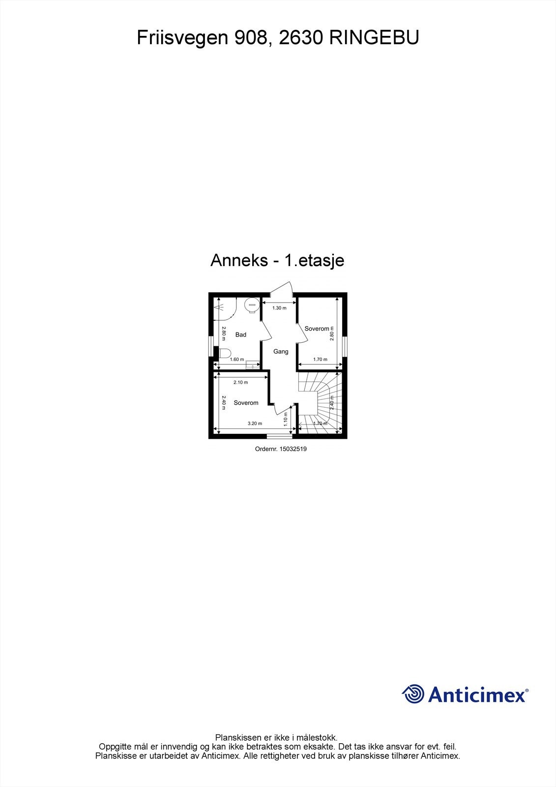 Plantegning - Anneks (1. etasje) Galleribilde