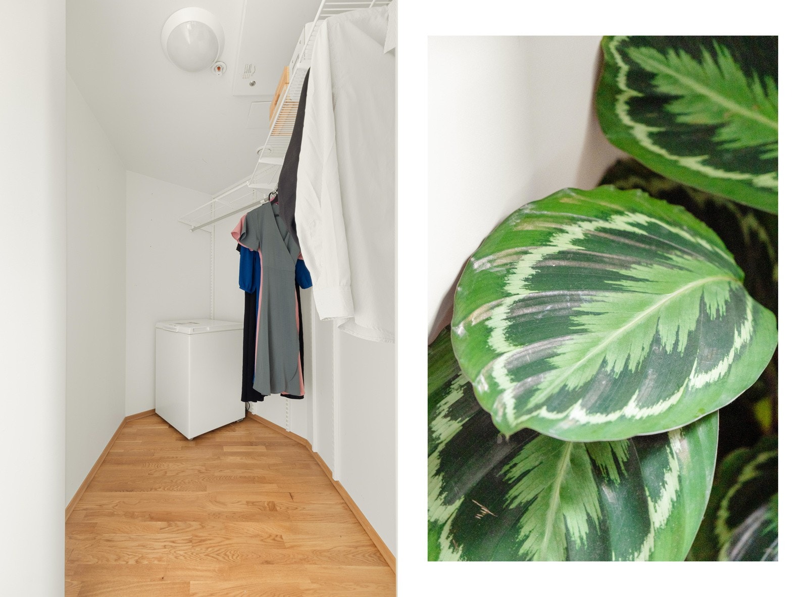 Walk-in-garderoben er stor, praktisk og deilig å ha i hverdagen. Galleribilde