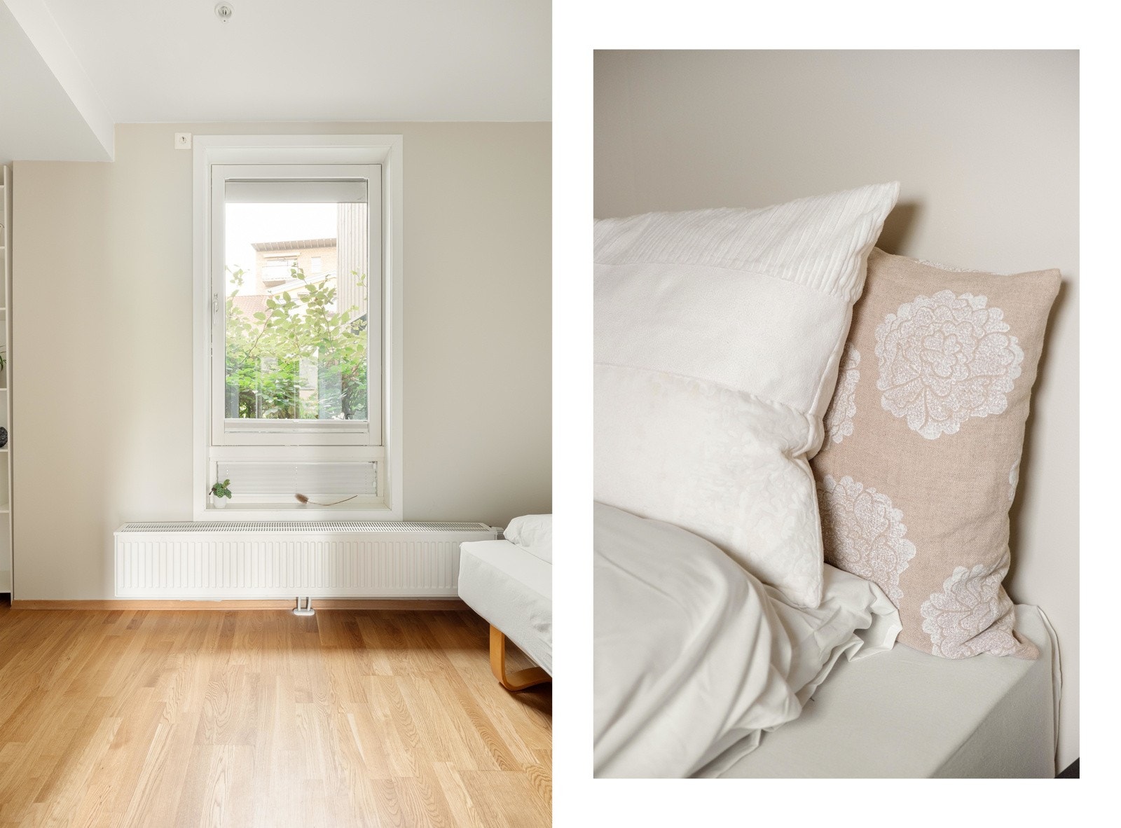 Fra stuen finner vi leilighetens andre soverom. Galleribilde