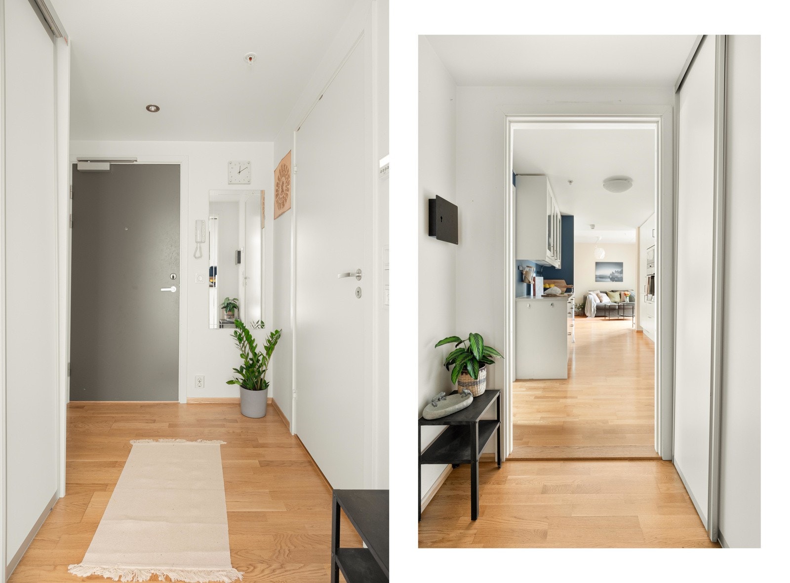 Entreen binder rommene fint sammen. Her er det bra med plass til lagring av sko og oppheng av yttertøy. I tillegg finner vi en romslig kjellerbod på 5 kvm i kjelleren. Galleribilde