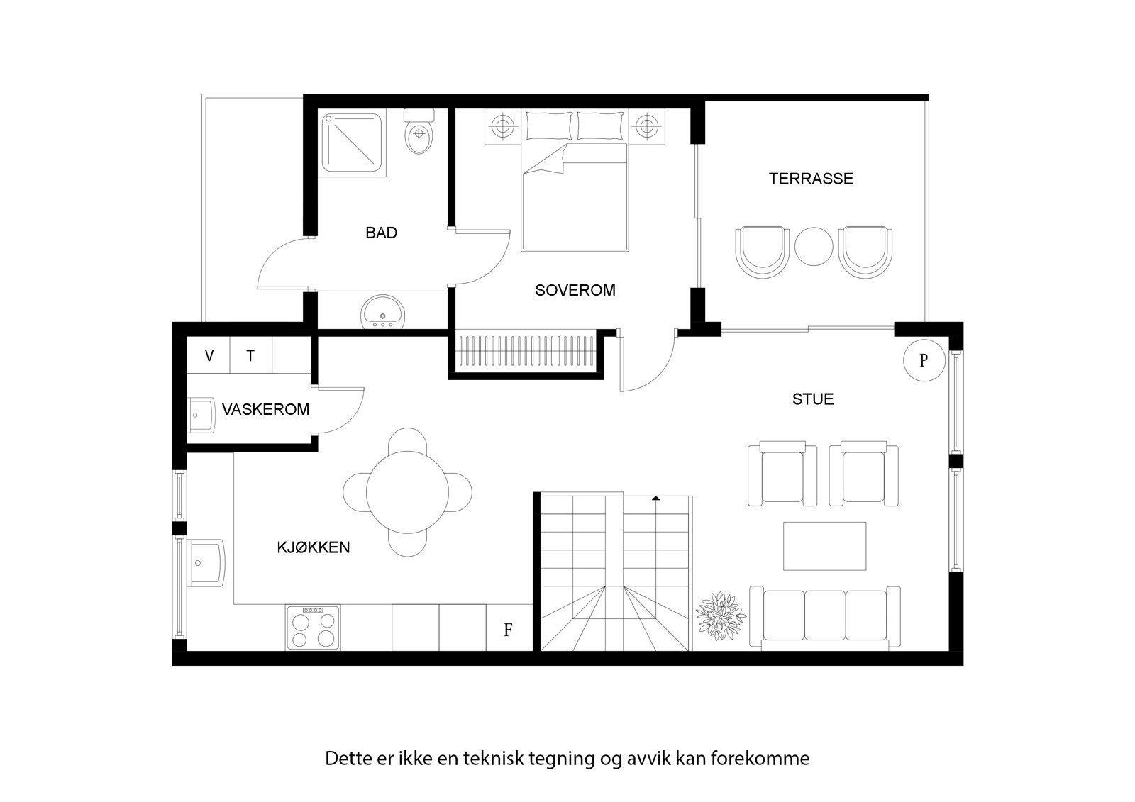 Plantegning 2. etg Galleribilde