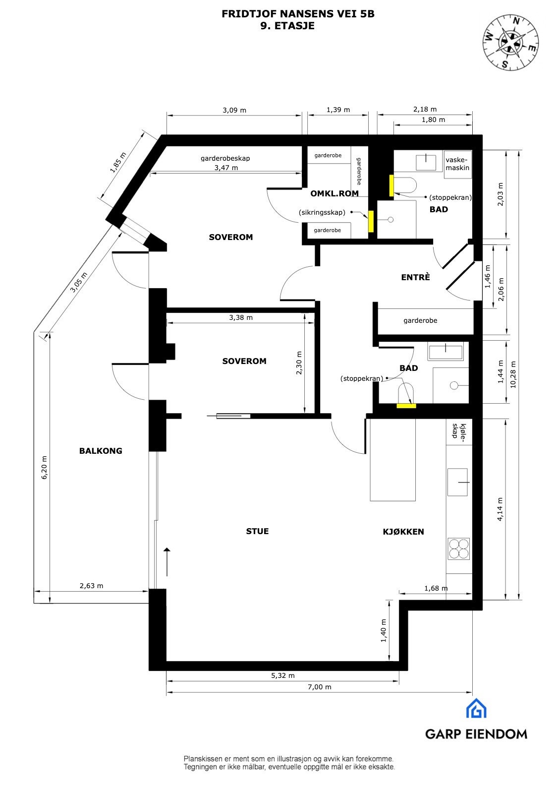 Plantegning Galleribilde