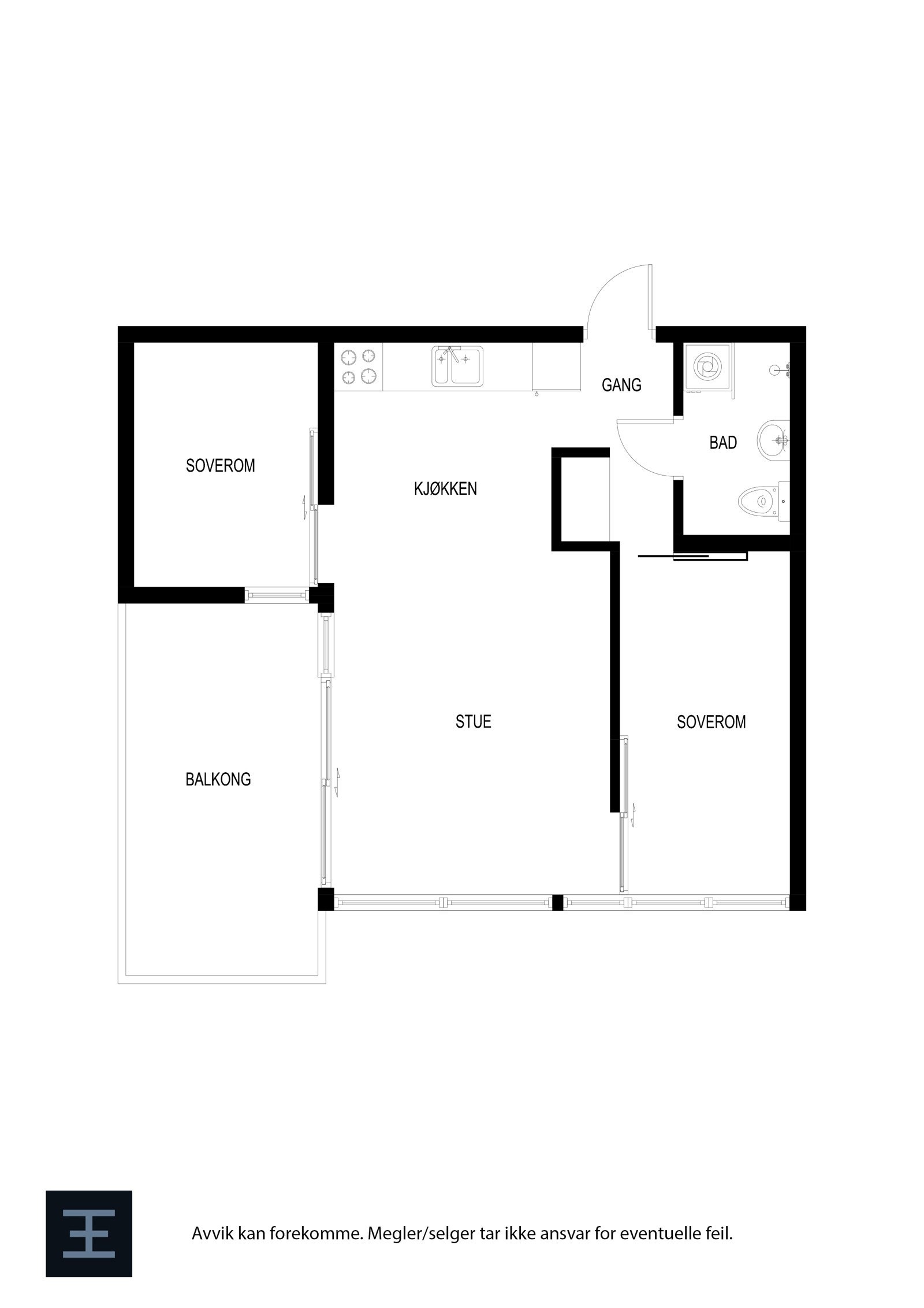 Plantegning Galleribilde