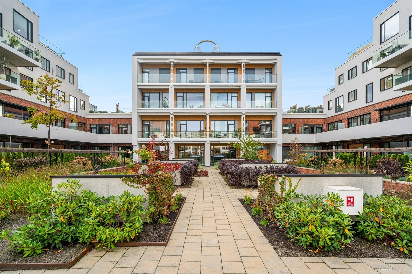 Bakgården er privat, kun for beboerne i Vinslottet Galleribilde