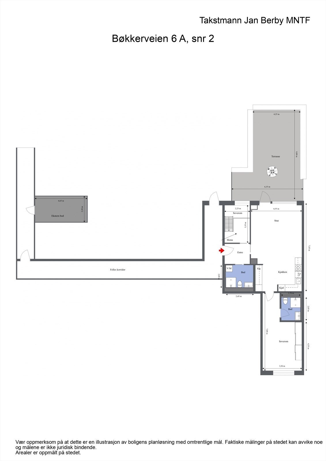 Plantegning Galleribilde