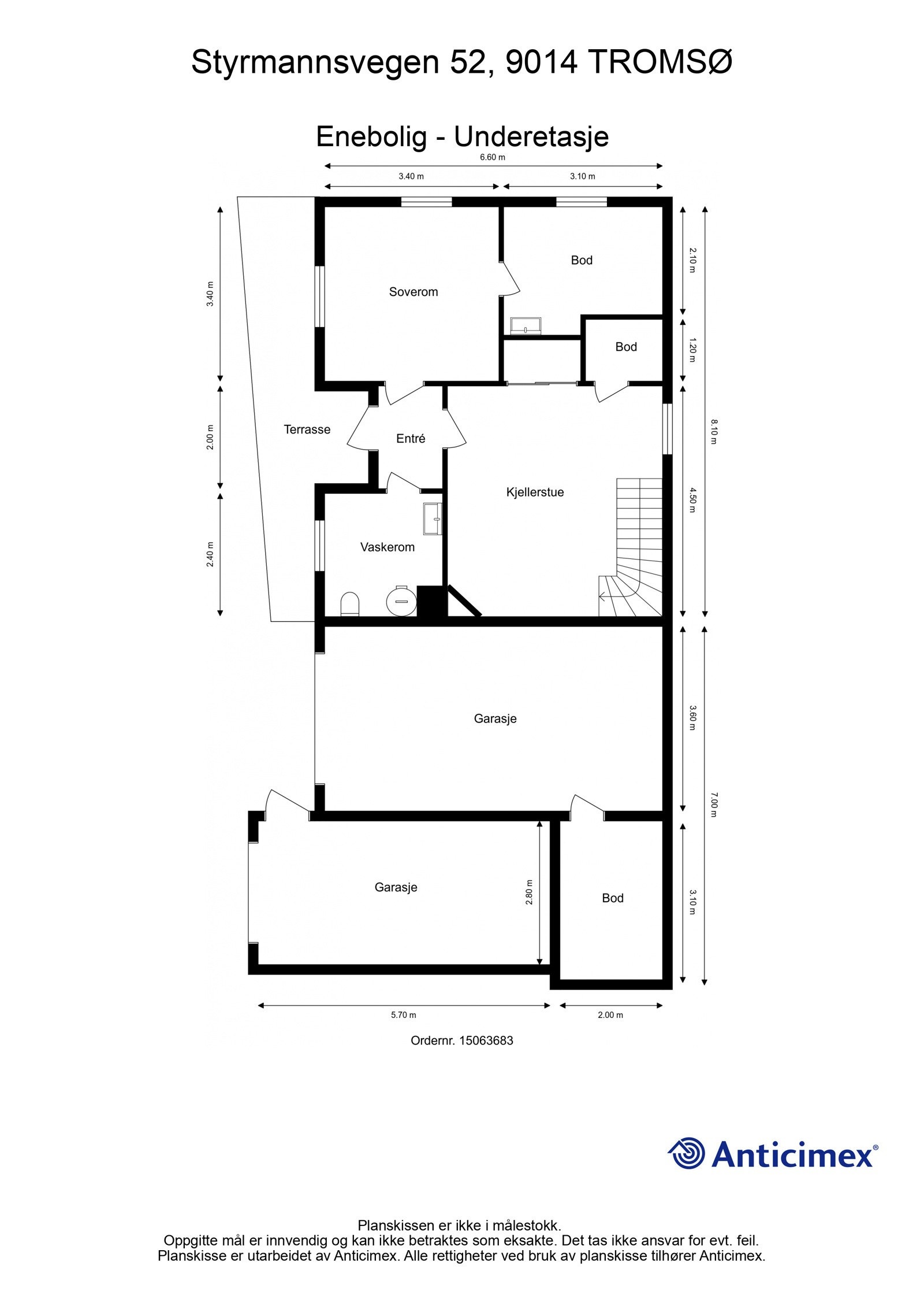 Plantegning 1. etasje Galleribilde