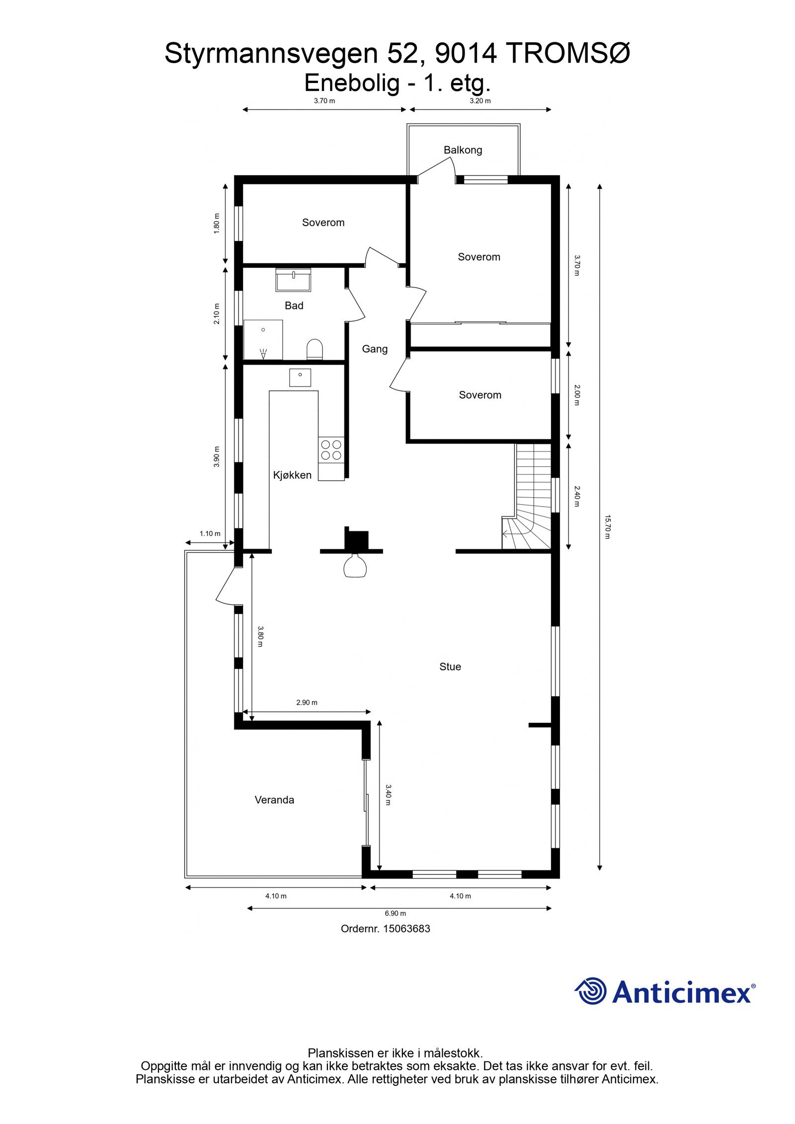 Plantegning 2. etasje Galleribilde