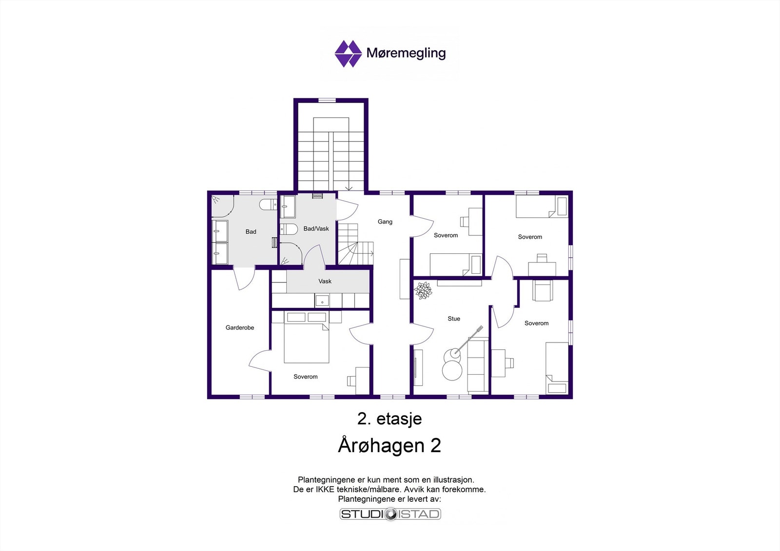 Planløsning 2. etg Galleribilde