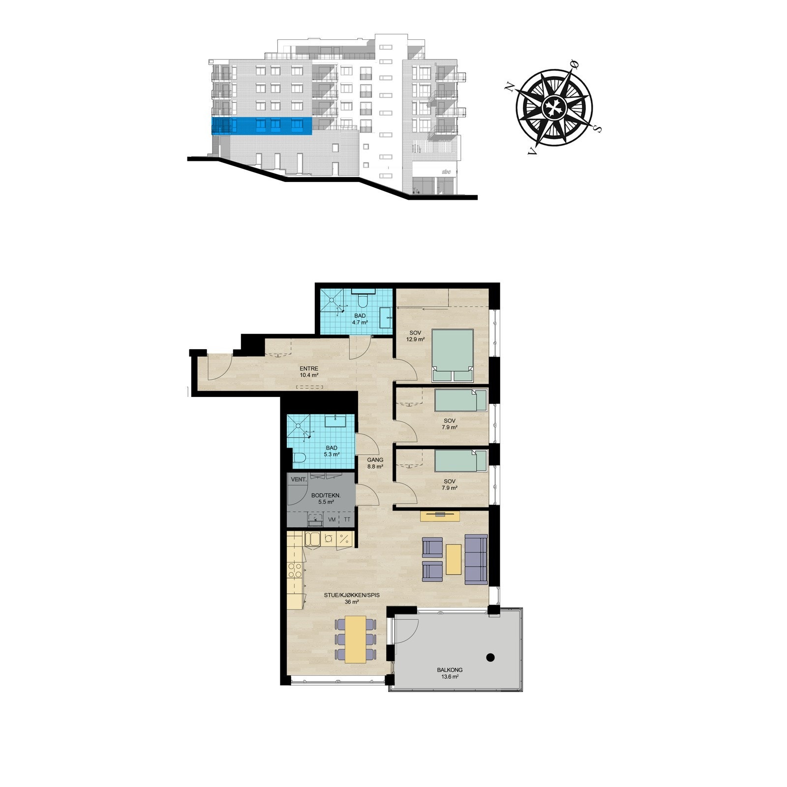 Plantegning Galleribilde