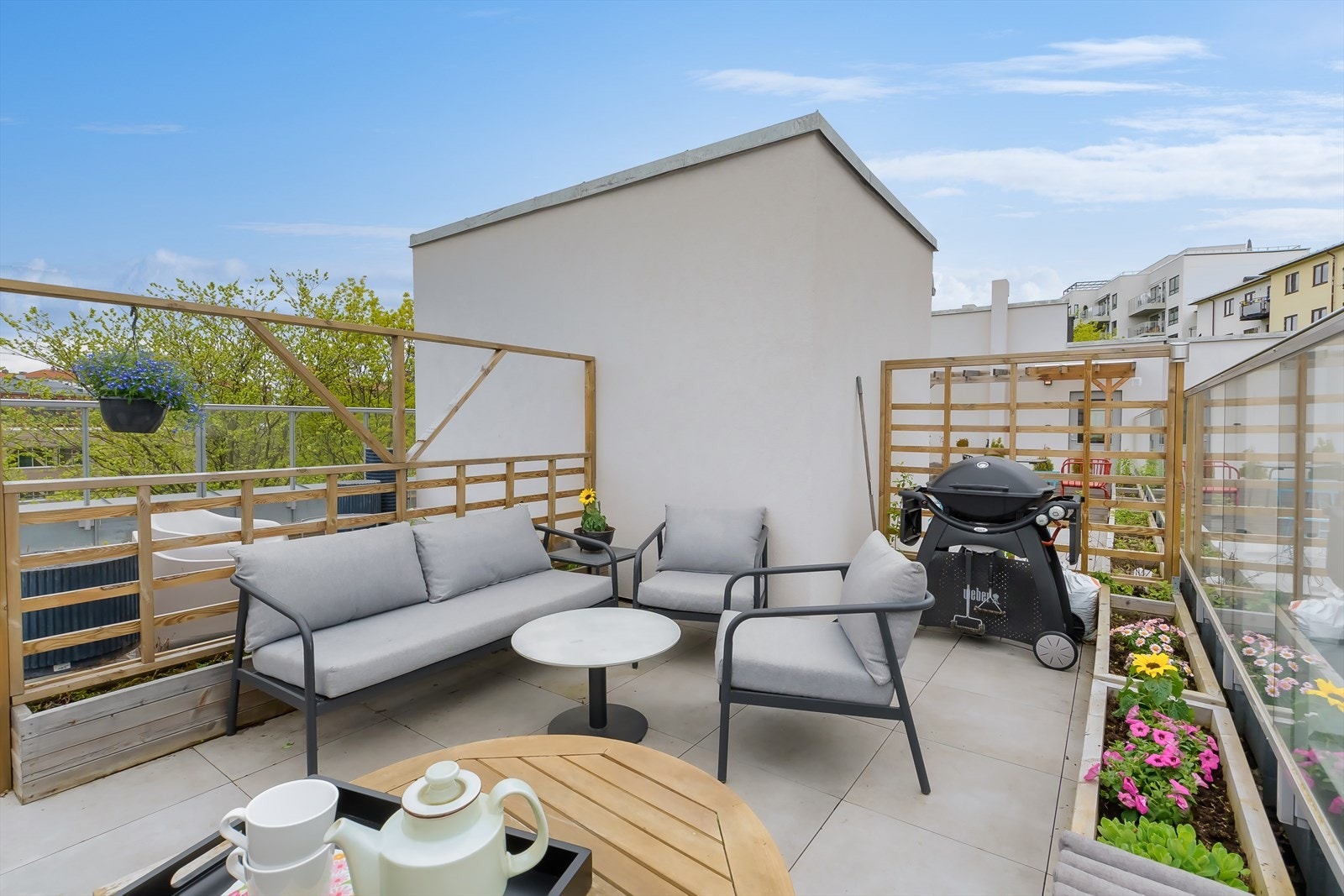 Egen, svært solrik takparsell på 12 kvm. Galleribilde