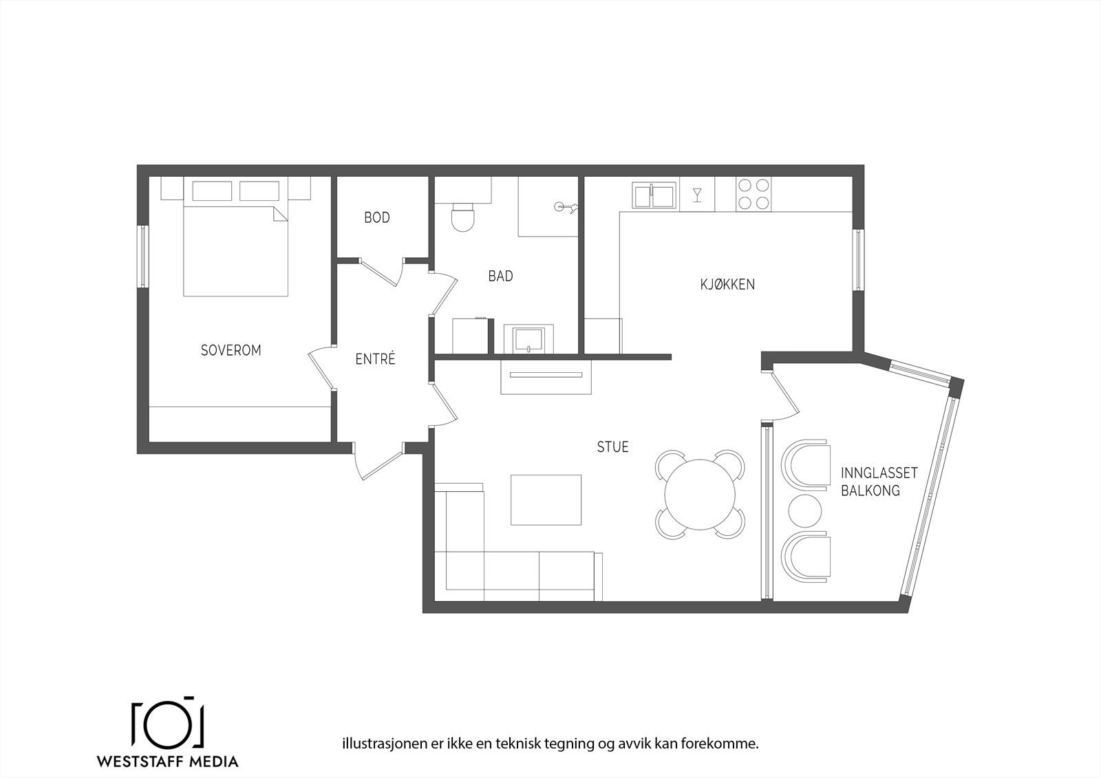 Planskisse Galleribilde