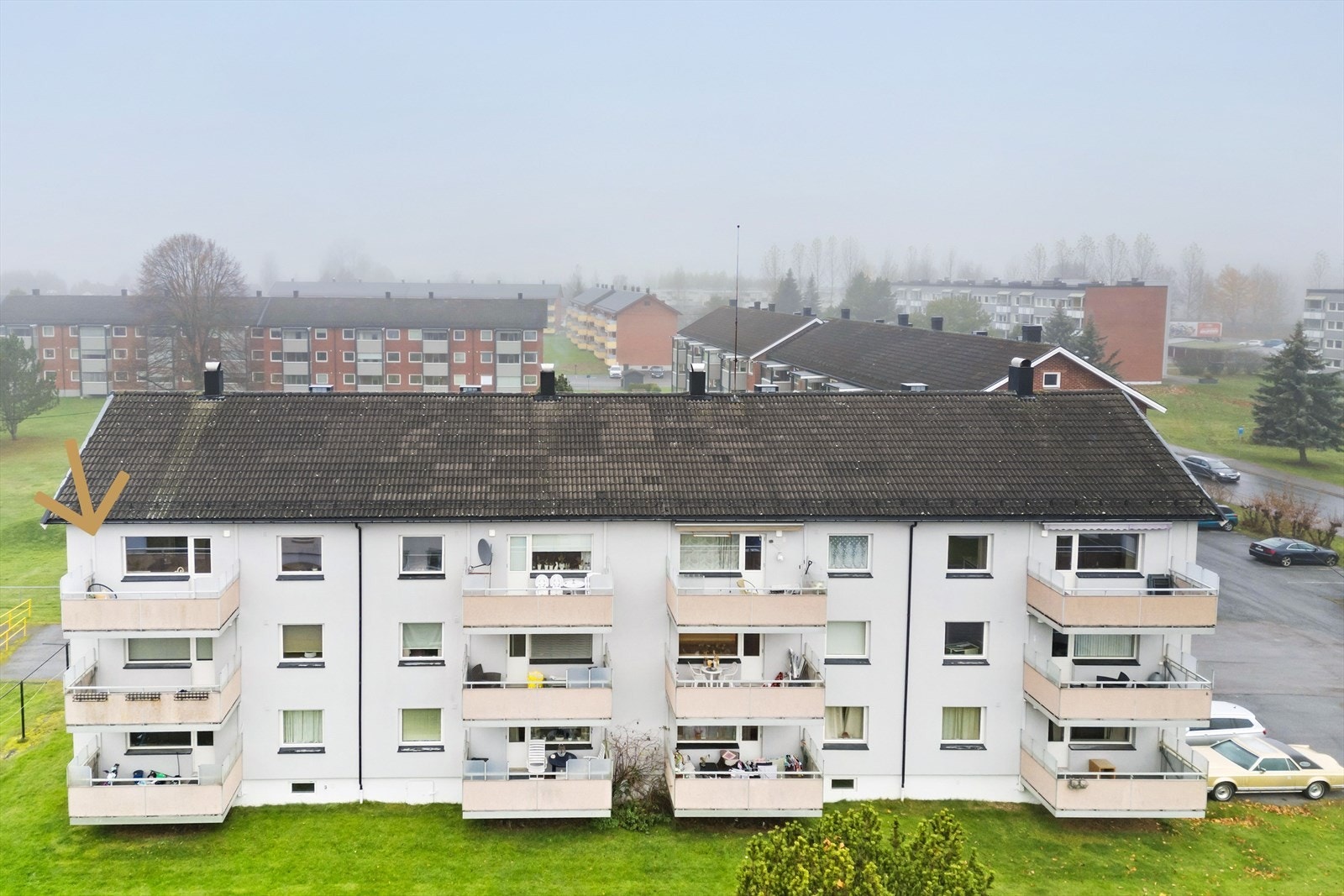 Leiligheten ligger i et sentralt og barnevennlig boligområde Galleribilde