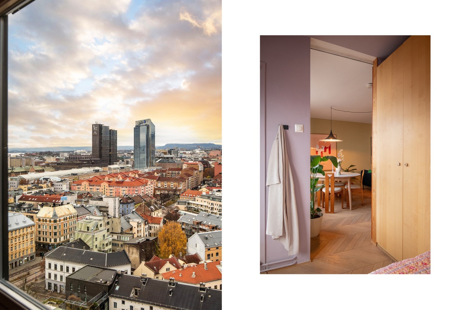 Et stort vindu fyller rommet med naturlig lys og byr på en flott utsikt, som gir en ekstra dimensjon av ro og inspirasjon til rommet. Galleribilde