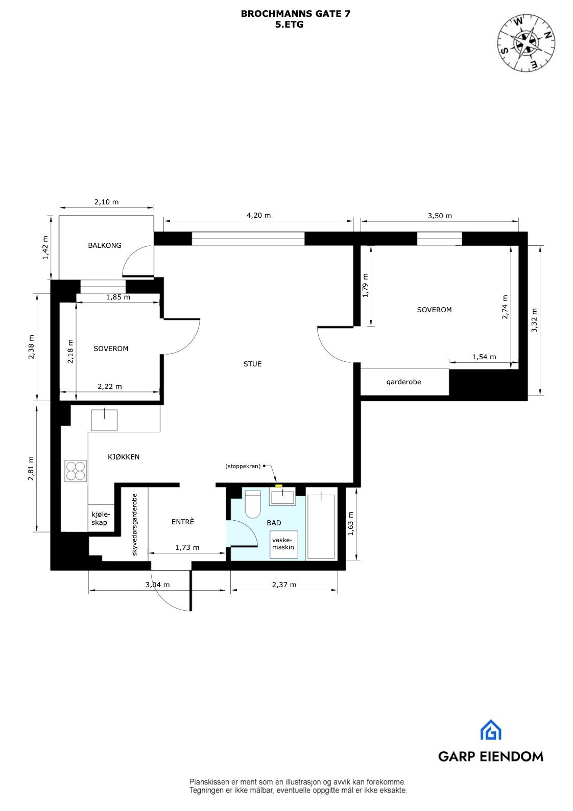 Plantegning Galleribilde