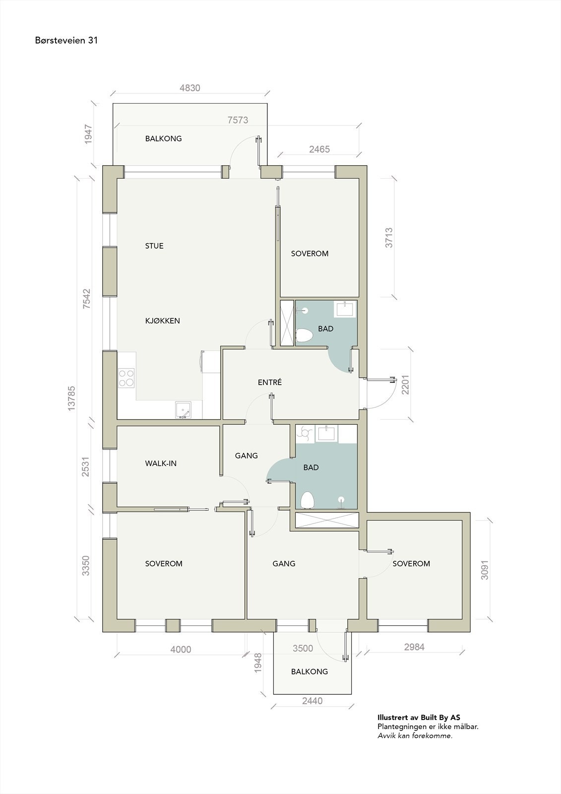 Planskisse Galleribilde