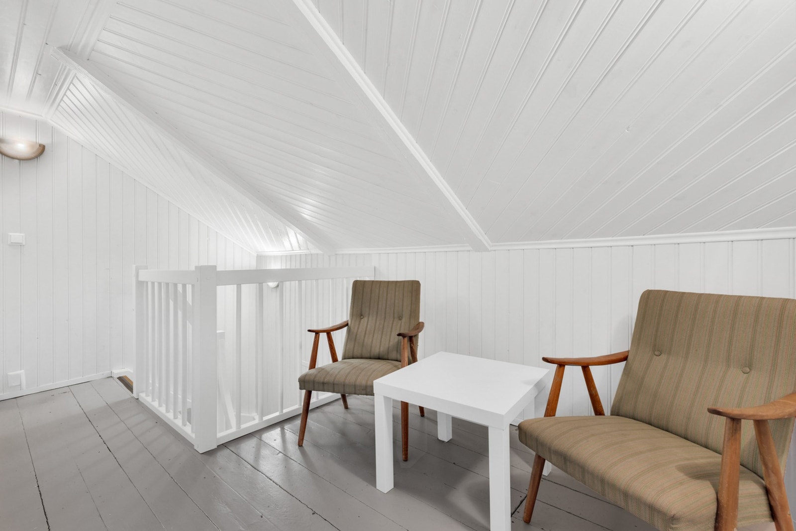 Boligens andre etasje (loftetasje) innehar 3 soverom av god størrelse, samt et allrom på ca. 5m² Galleribilde