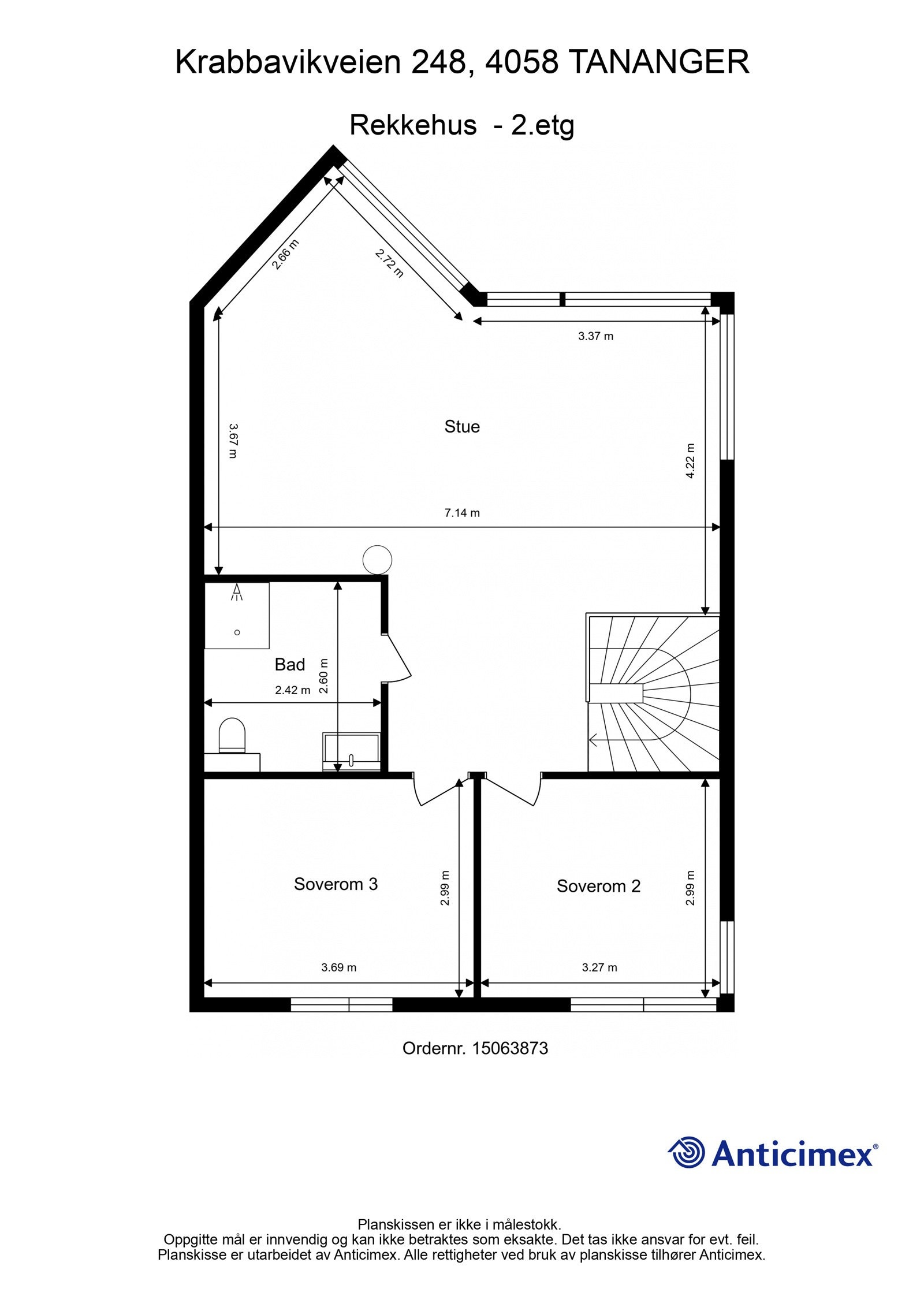 Plantegning 2. etasje Galleribilde