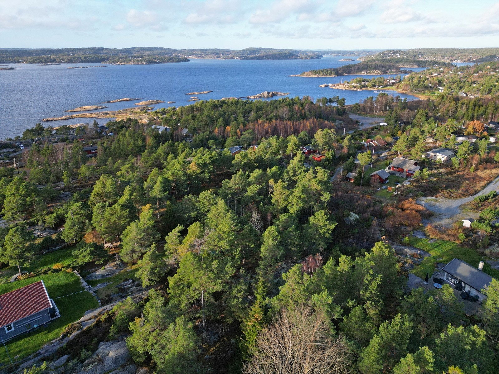 Dette er en ubebygd tomt som ligger på Grimsøya, ca 1,5 time syd for Oslo. Galleribilde