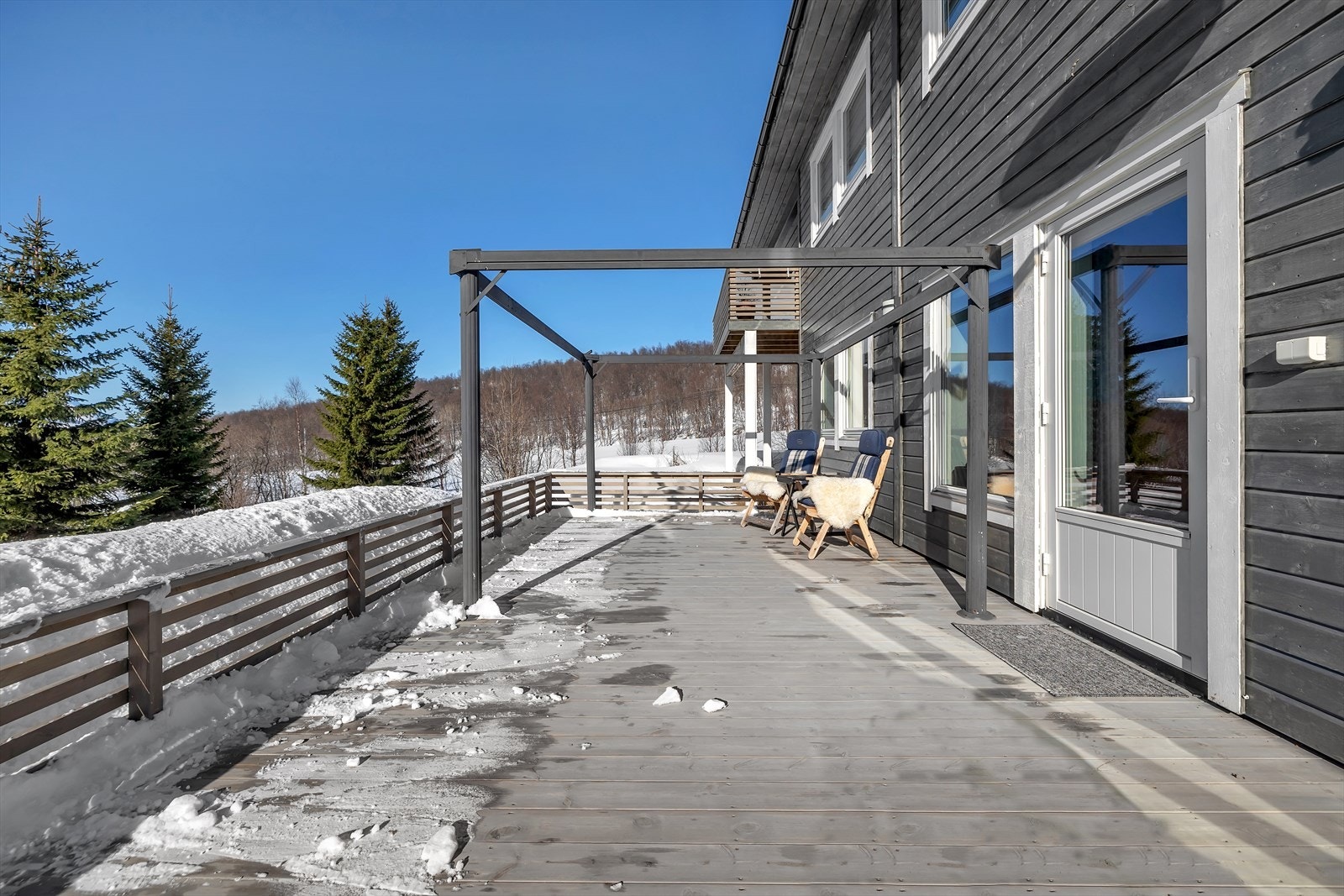 Flott vestvendt veranda Galleribilde