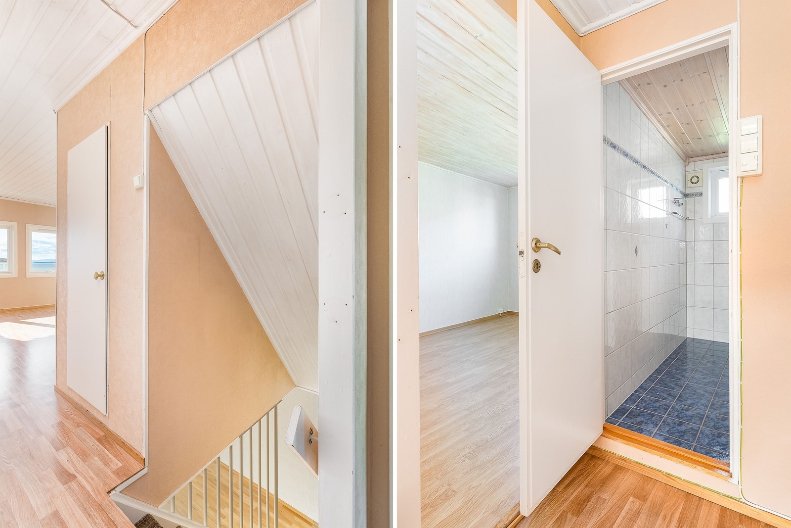 To kott representerer lagringsmuligheter i andre etasje. Galleribilde