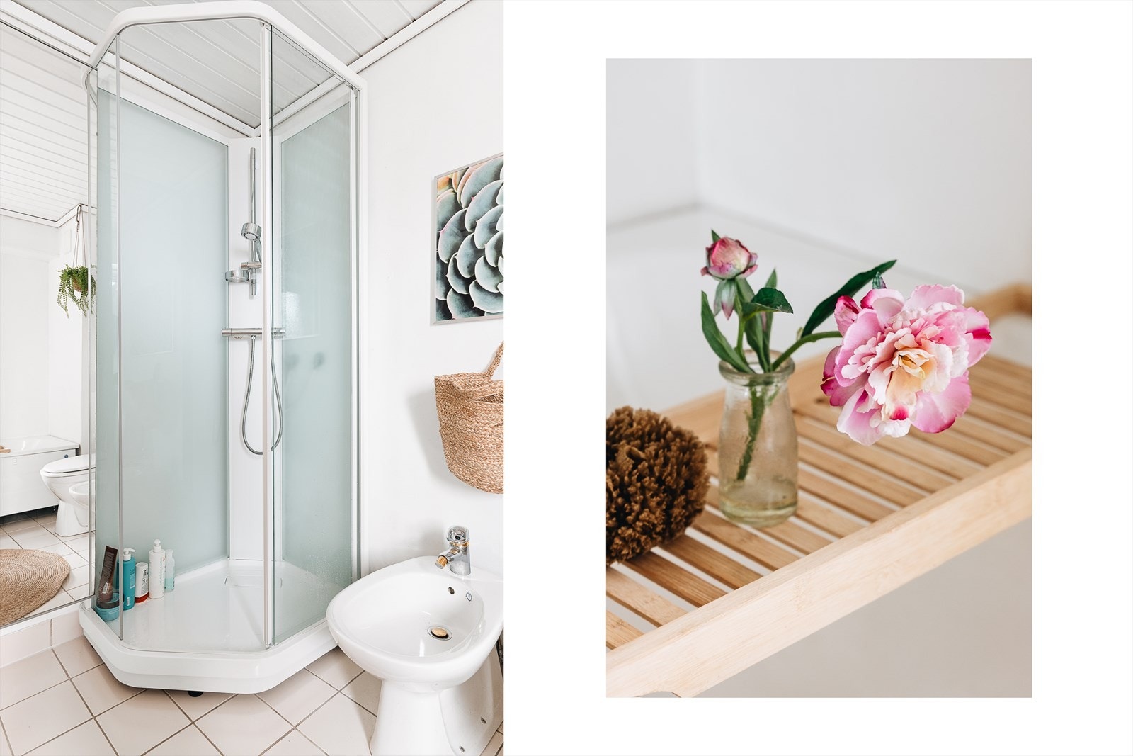 I tillegg har man dusjkabinett og bidé. Galleribilde