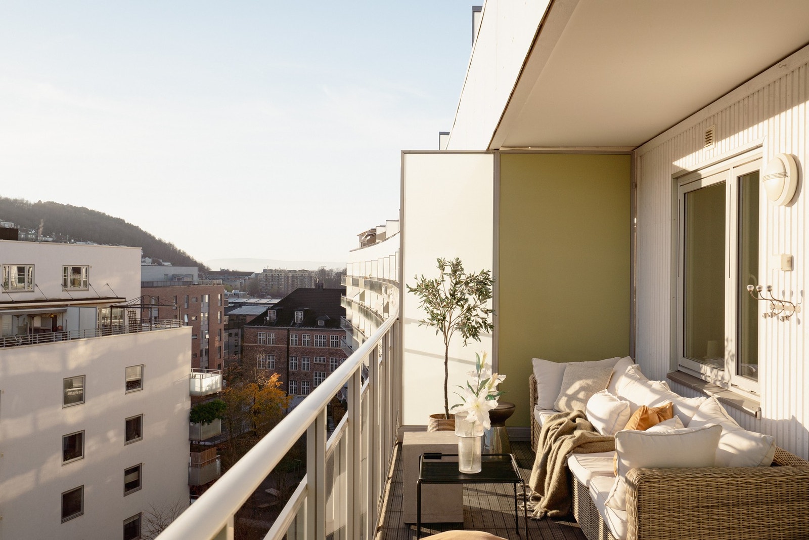 Her får du gleden av en flott, sydvendt balkong. Galleribilde