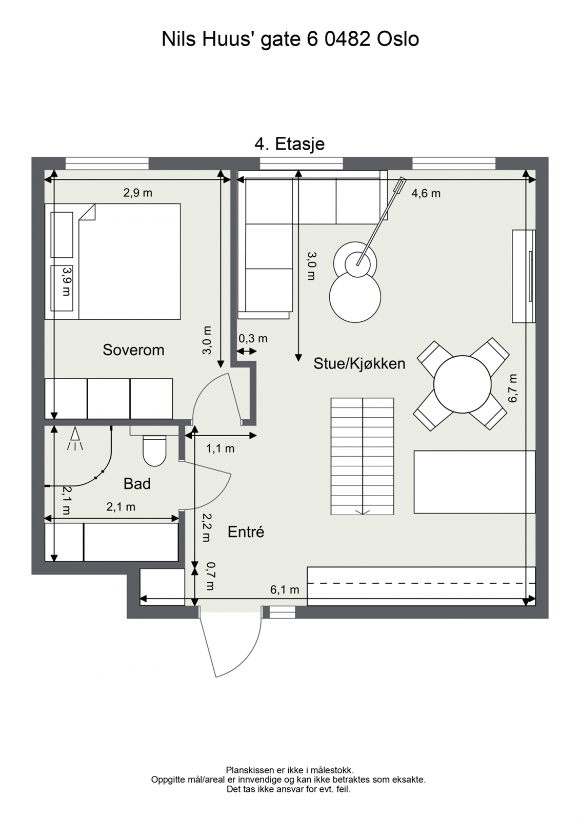 Plan 1 (4. etasje). Galleribilde