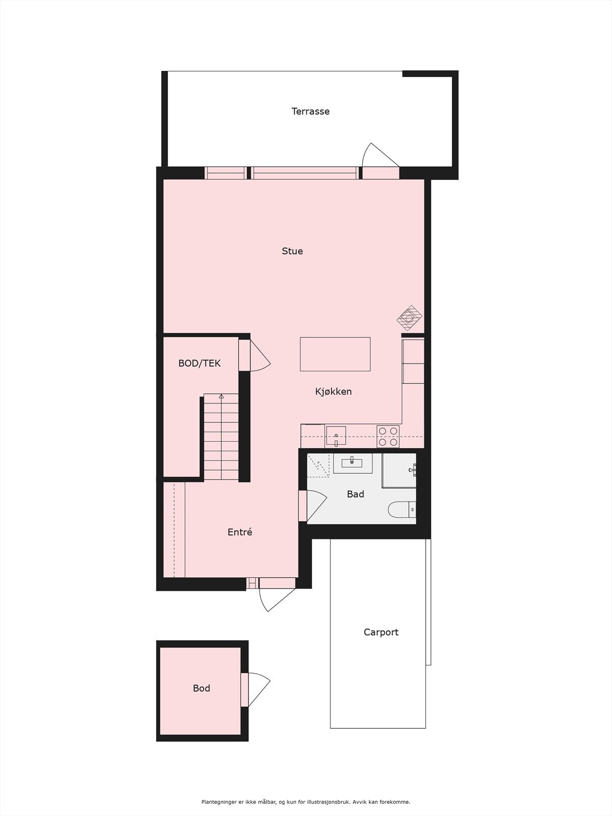 Planskisse 1. etasje Galleribilde