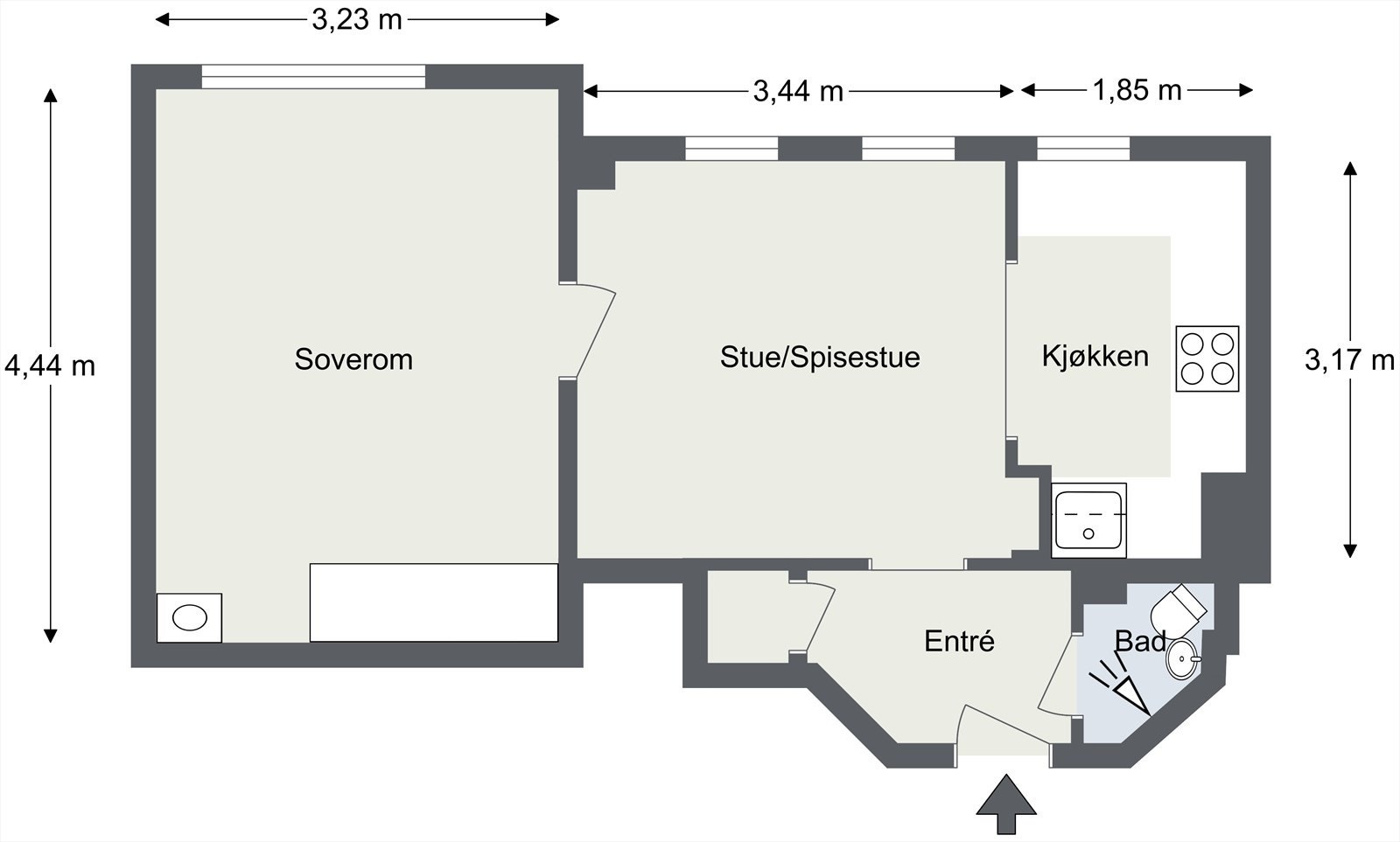 Plantegning. Galleribilde