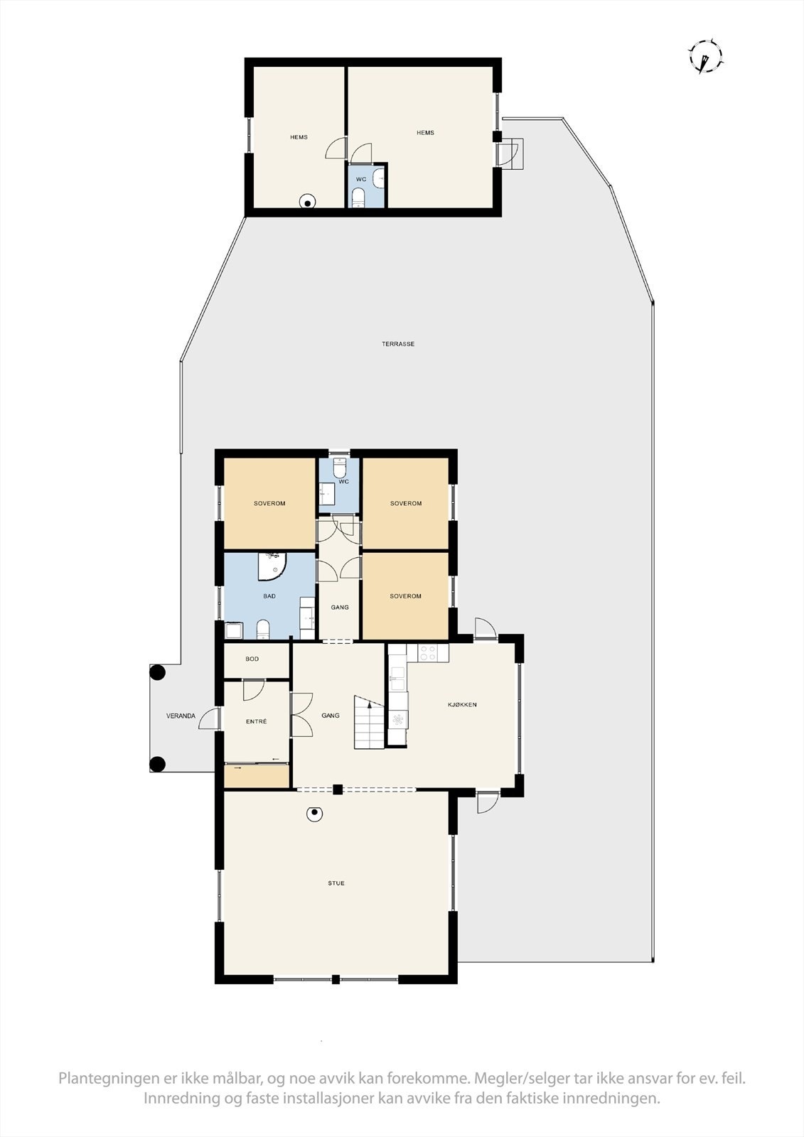 Plantegning - 1. etasje. Galleribilde